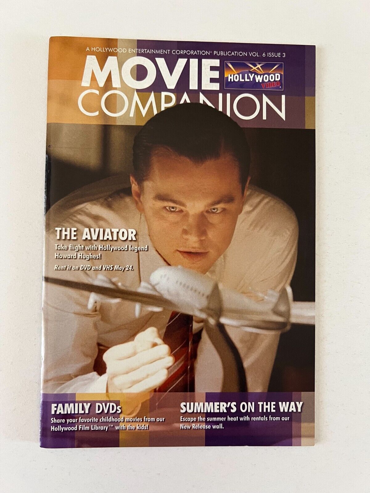 THE AVIATOR LEONARDO DICAPRIO Volume 6 Issue #3 Hollywood Video Movie Companion