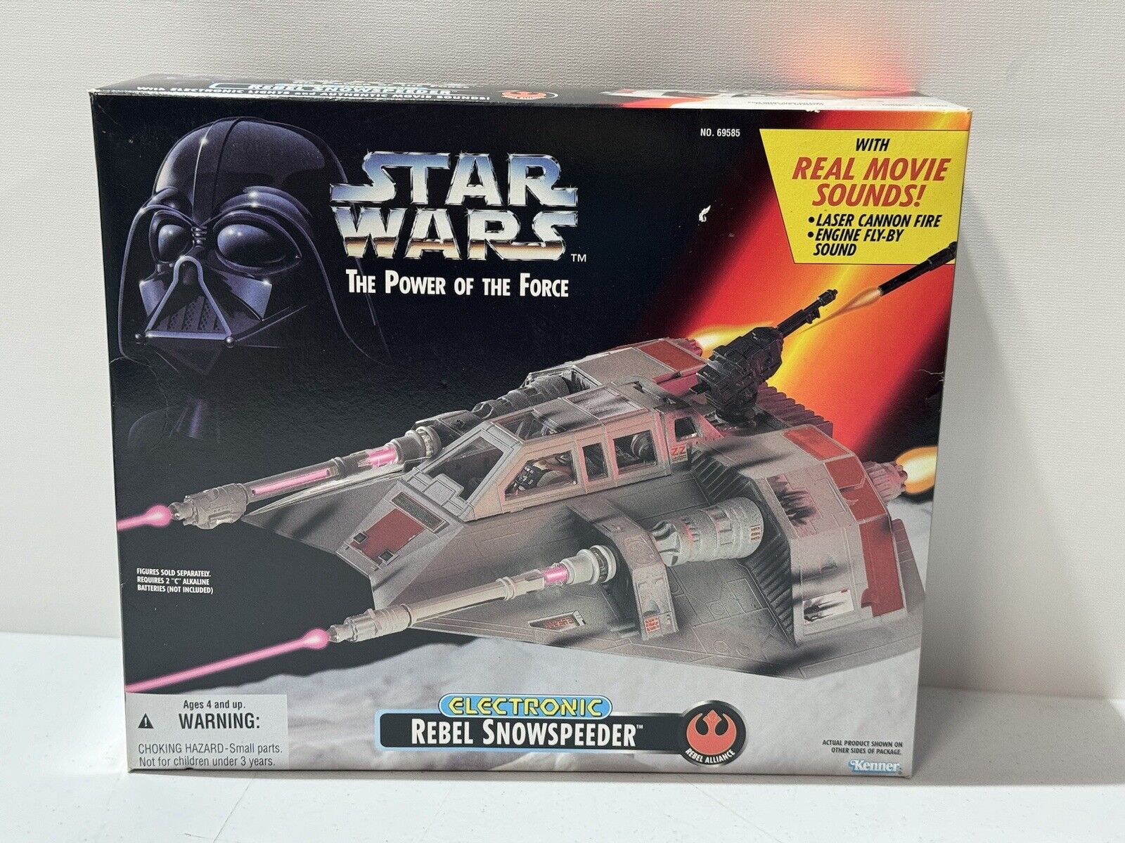 Vgt STAR WARS Rebel Snowspeeder  Power of the Force Kenner electronic NEW 1995
