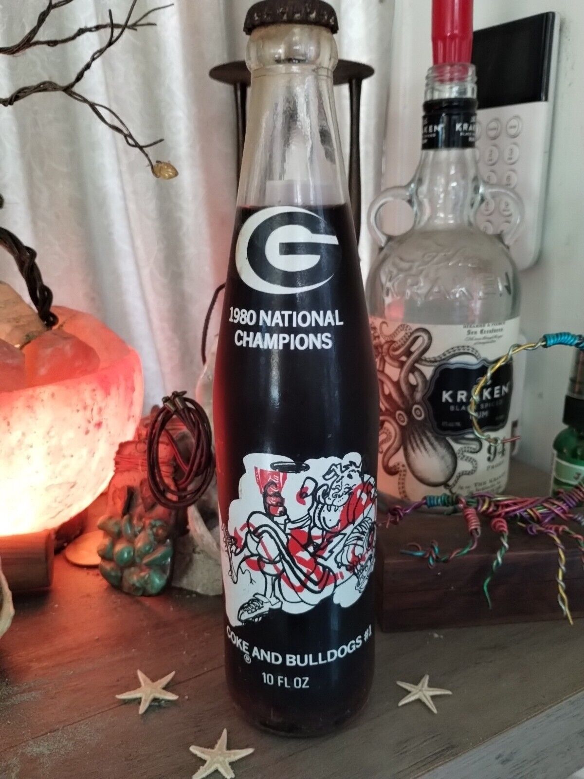 Rare misprinted 1980 UGA unopened coke bottle Georgia Bulldogs Collectible