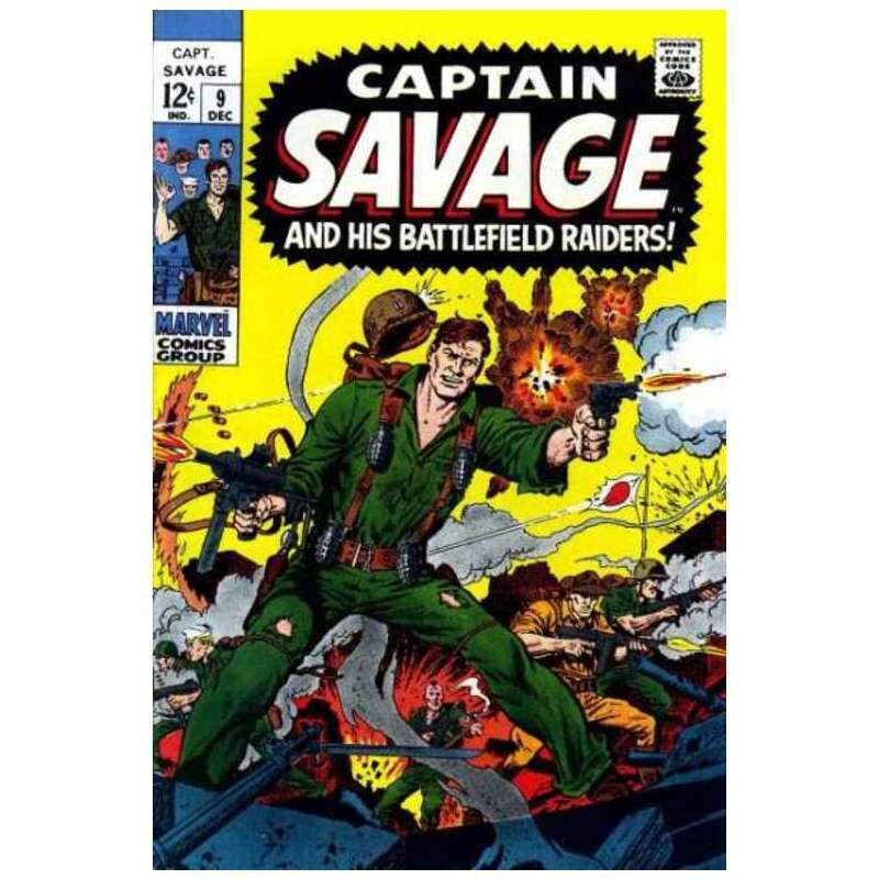 Captain Savage and His Leatherneck Raiders #9 in VF condition. Marvel comics [e@