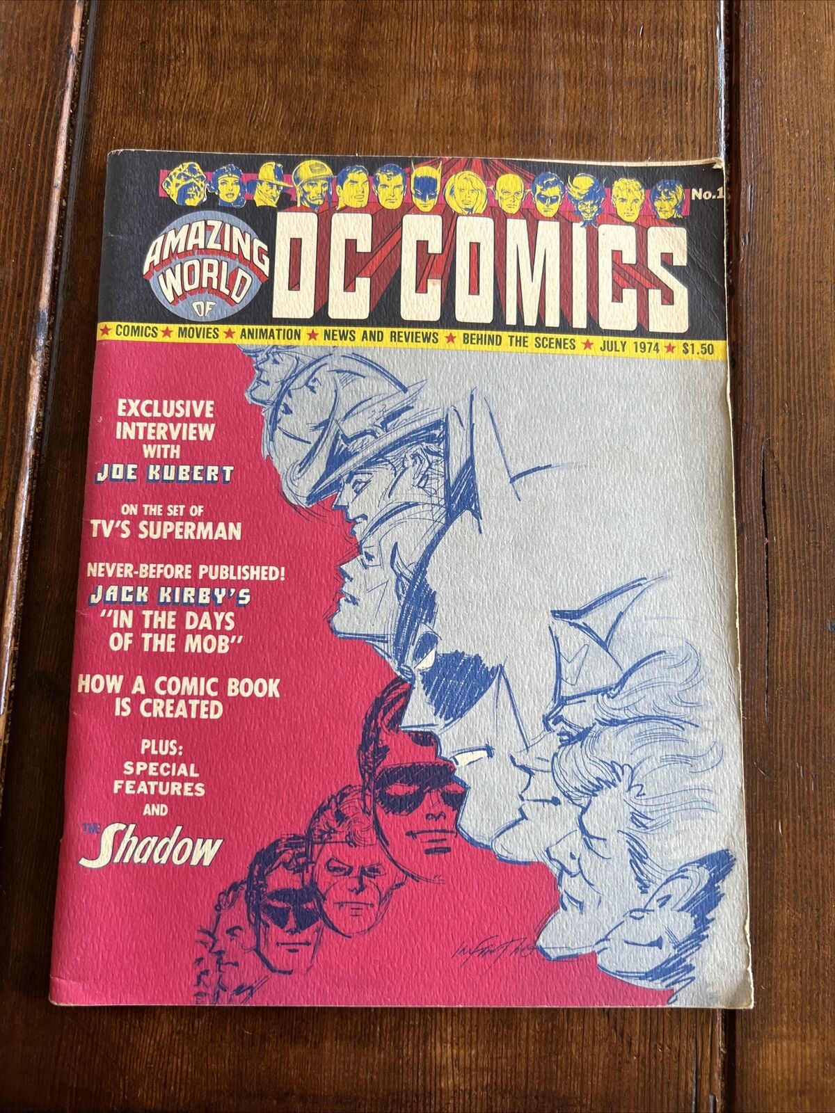 Amazing World of DC Comics #1 1974 Joe Kubert, Jack Kirby, Superman