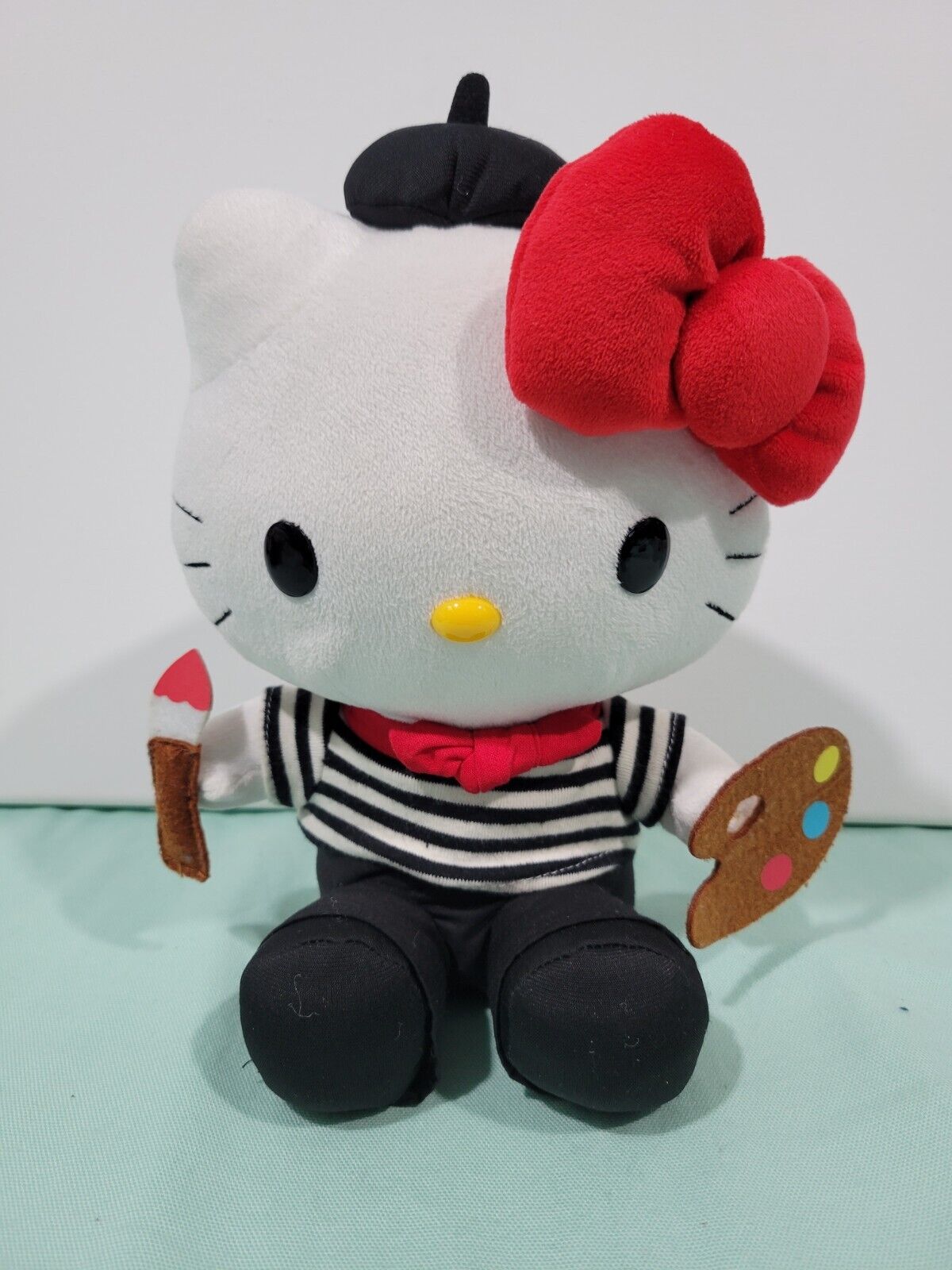 Hello Kitty Paintbrush Artist Plush Collection 9in Used
