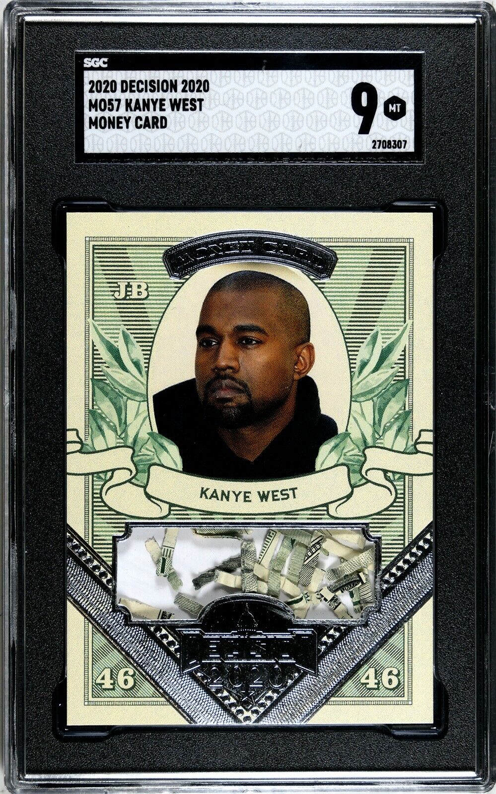 RARE Decision 2020 Kanye West MONEY CARD #MO57 SGC 9 MINT (Pop 1)