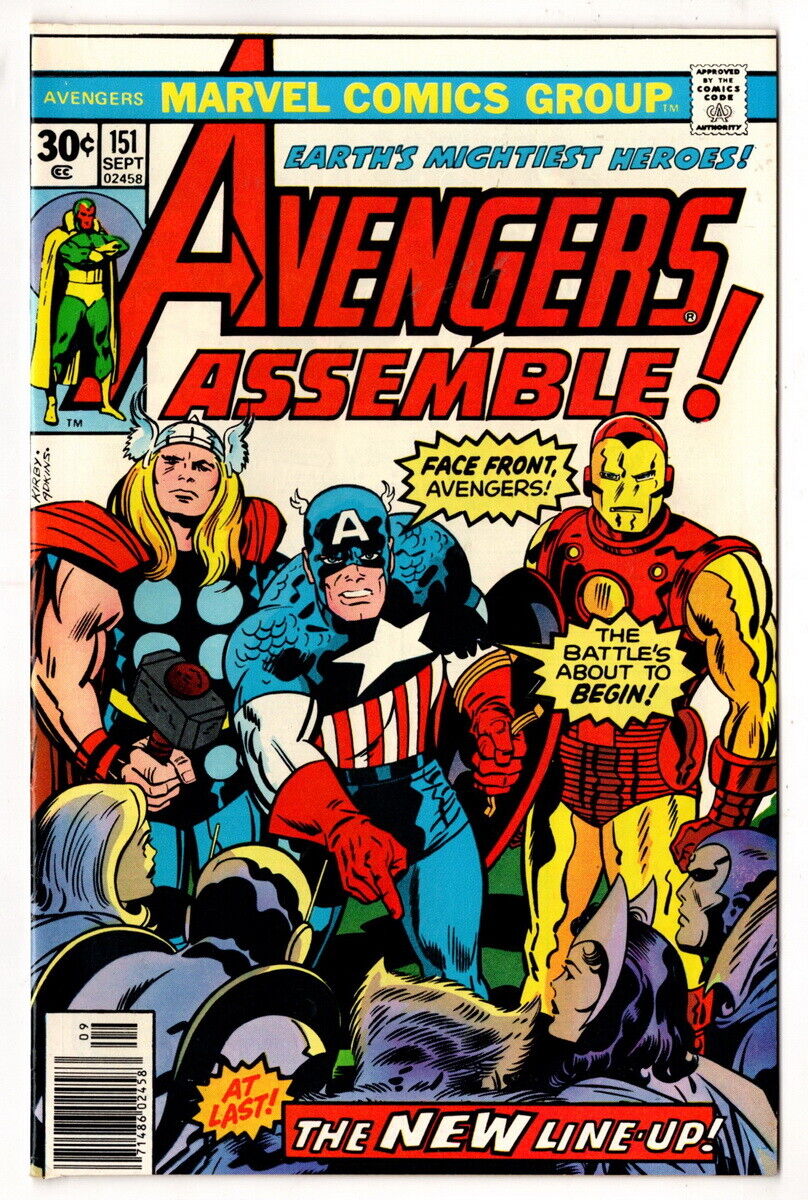 The Avengers #151, New Avengers Line-up, September 1976, HIGHER GRADE