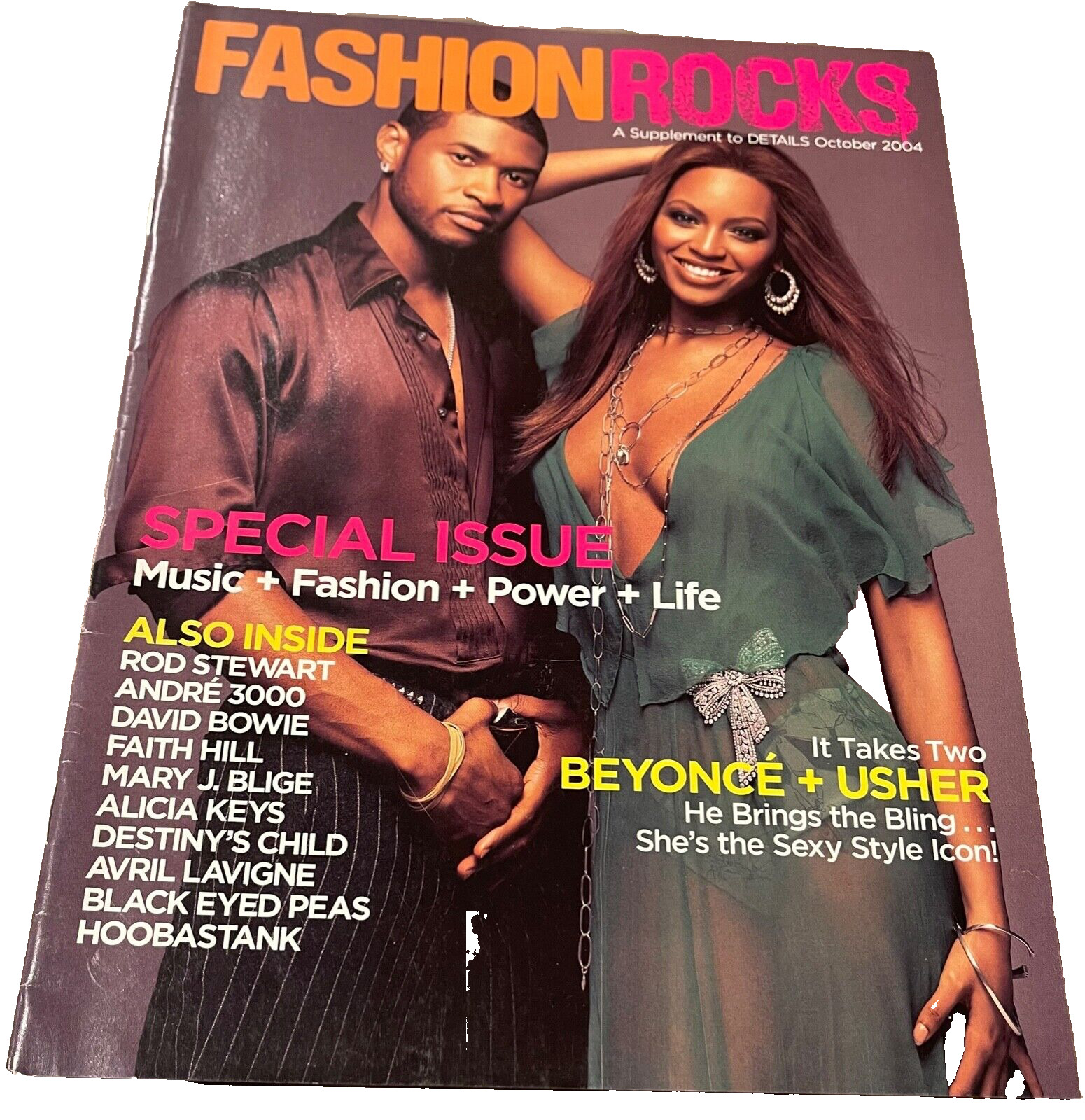 October 2004 Details Supplement Fashion Rocks Beyonce & Usher Cover