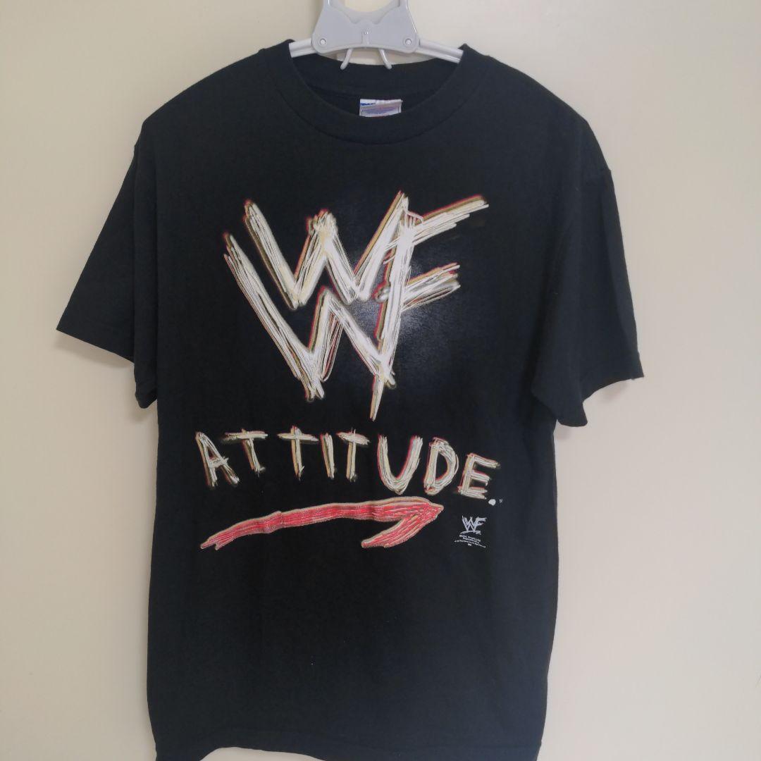 90\'S Vintage Wwe Wwf Attitude T-Shirt Size M