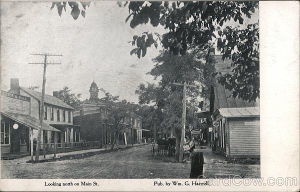 Highland Park,MI Looking North on Main Street Wayne County Michigan Postcard