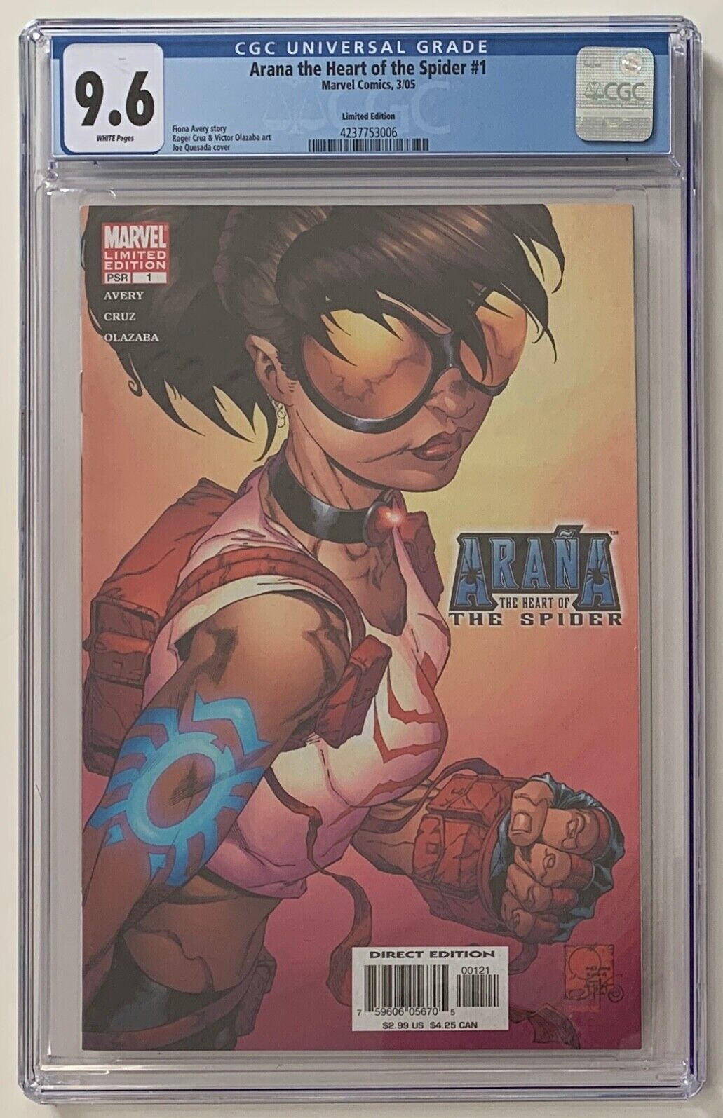 Arana The Heart of the Spider 1 Limited Edition CGC 9.6 NM+ Marvel Comics 2005