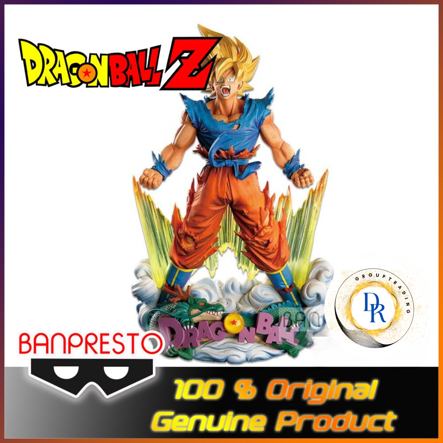 Banpresto Dragon Ball Z Super Saiyan Statue Goku Legends Anime Model Collection