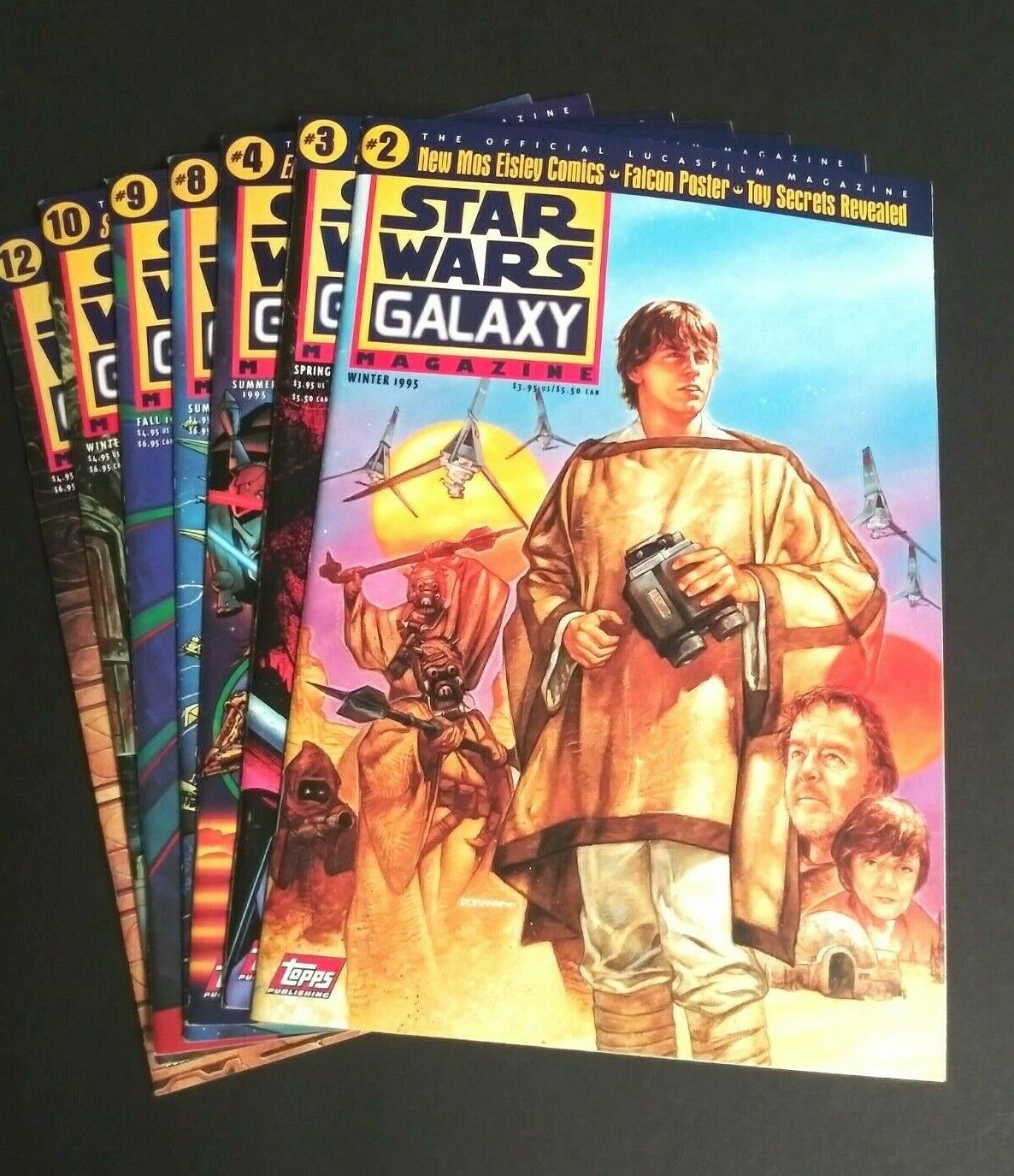 Star Wars Galaxy Lucasfilm Magazines #2 #3 #4 #8 #9 #10 #12 Topps 1995-97 