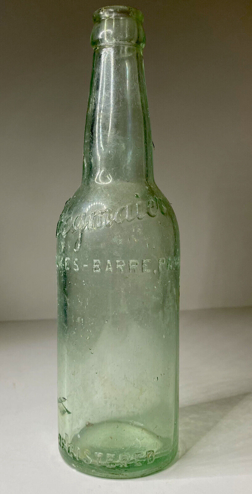 Vintage Stegmaier Glass Bottle Beer Bottle Wilkes Barre PA Brewery RARE