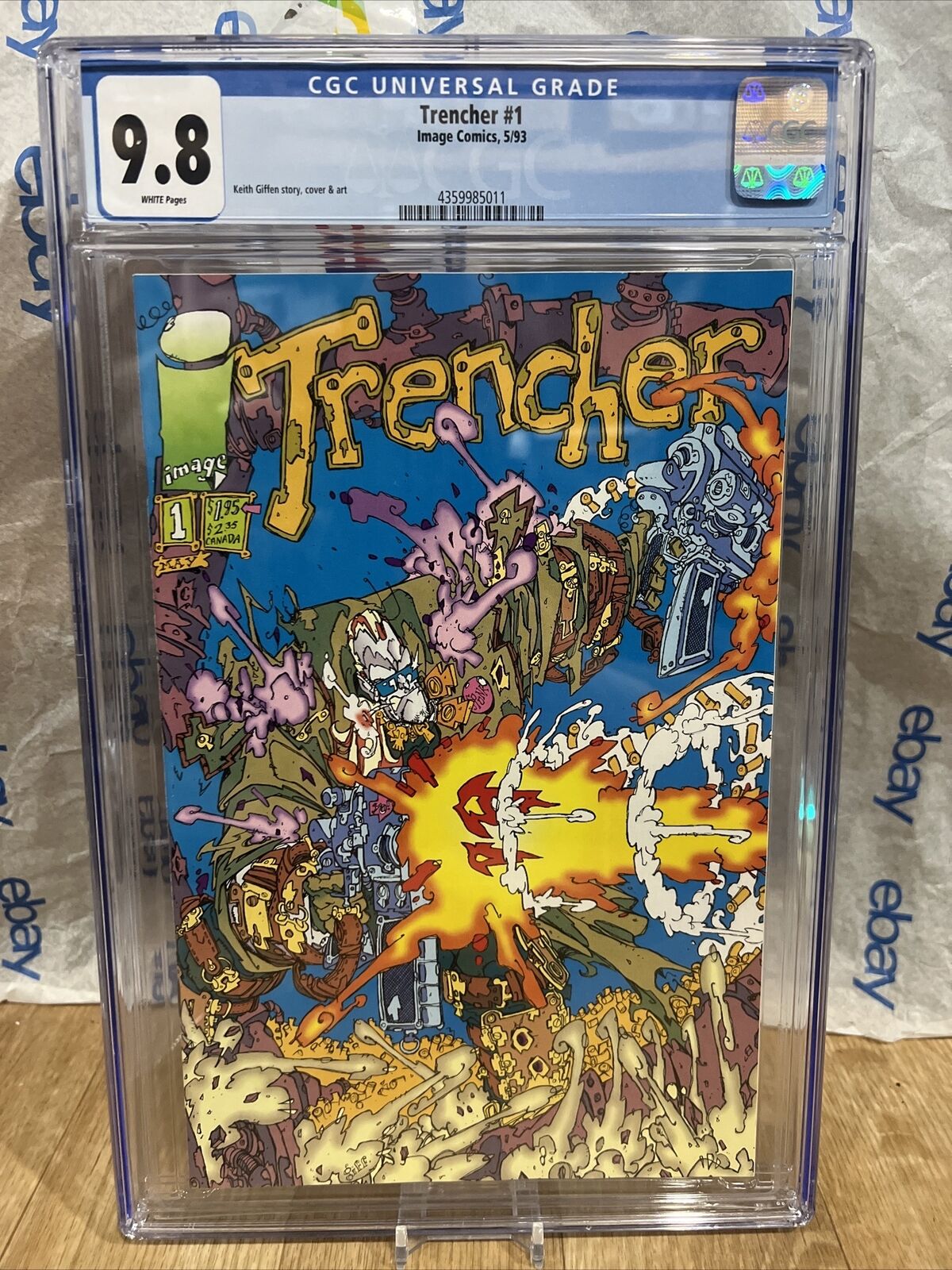 TRENCHER #1 CGC 9.8 IMAGE 1993 NEWLY GRADED RARE  Comic Key Issue