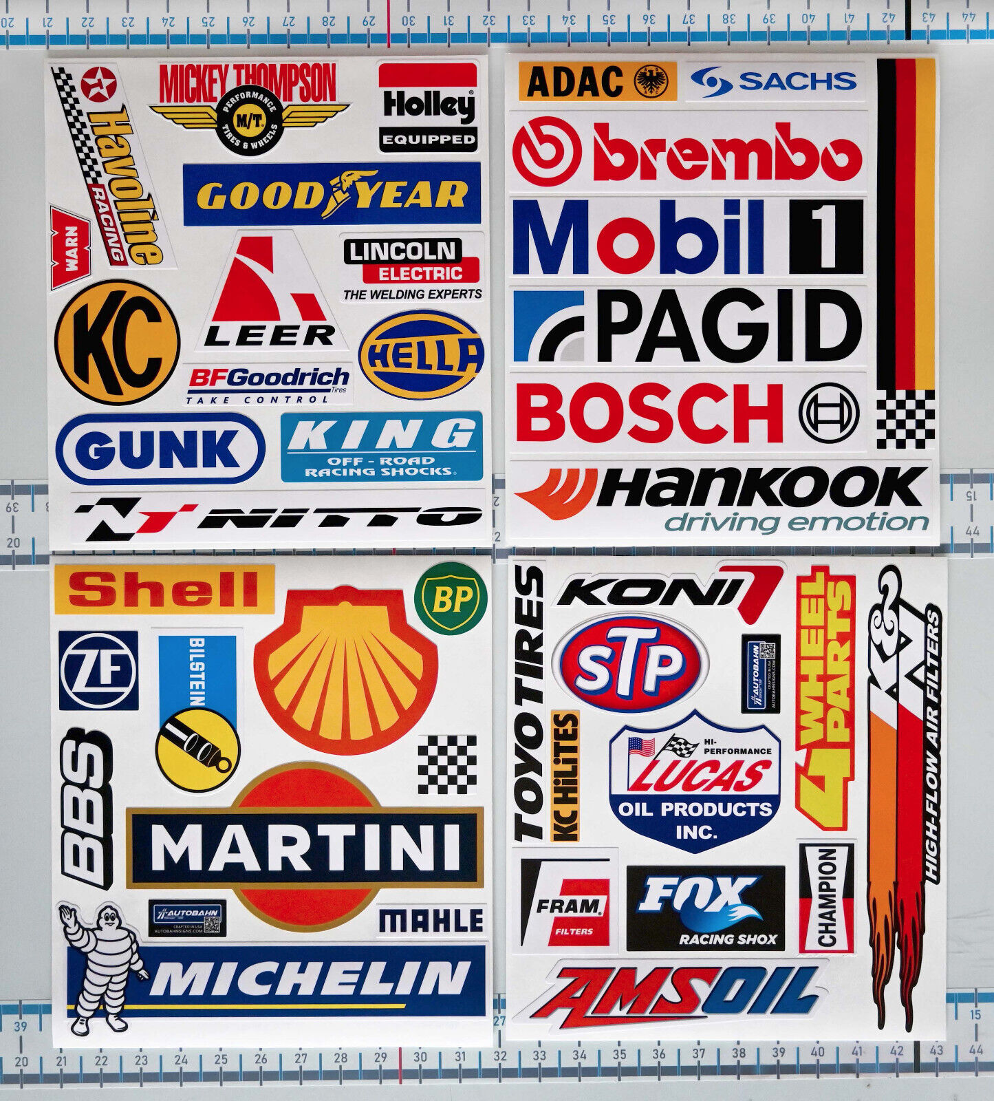 Motorsport Decal Set - Nascar - 4x4 - Autocross - Off Road - Nürburgring Toolbox