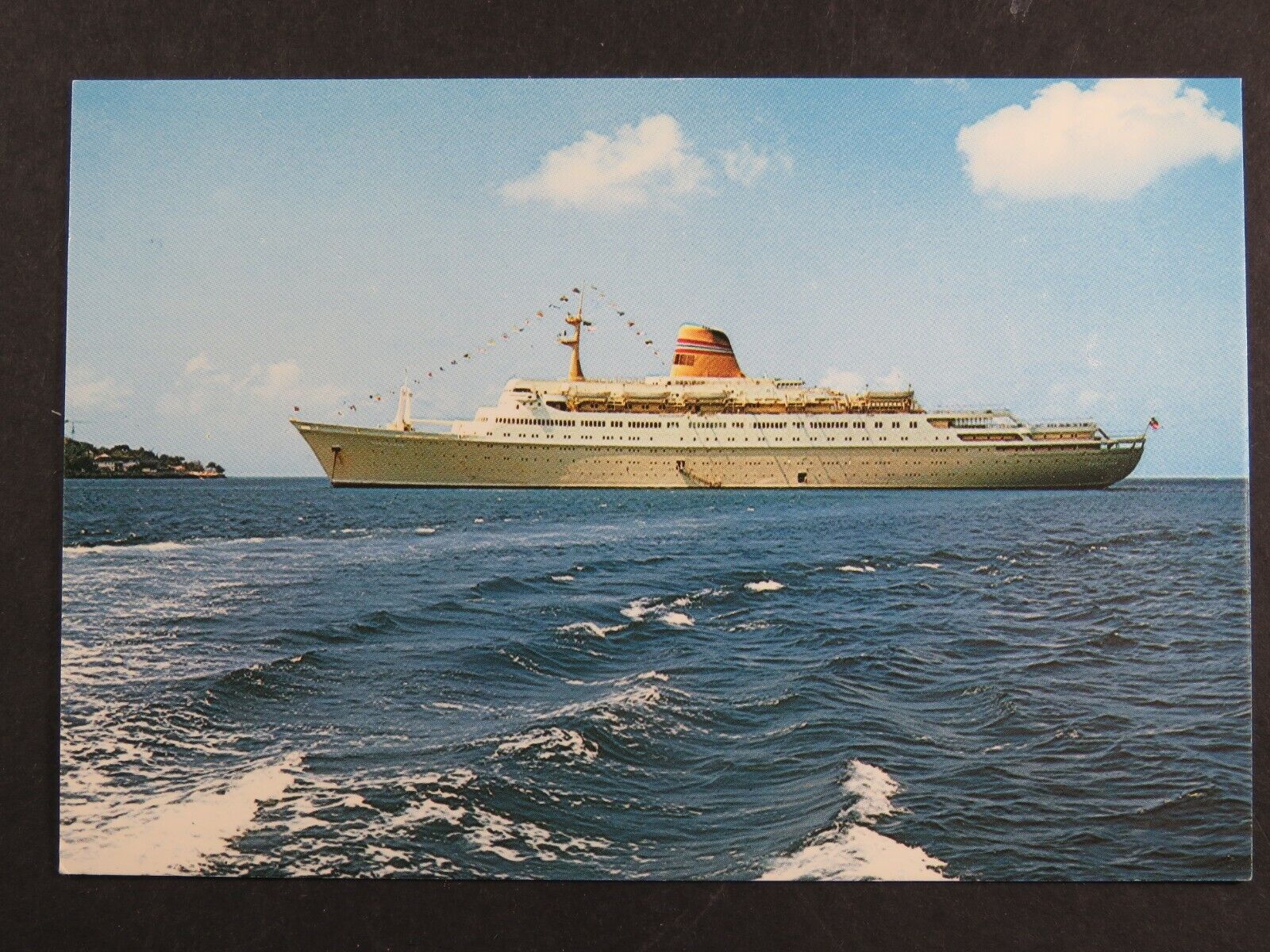 Vintage Postcard Norwegian American Cruises Ship Boat A7850