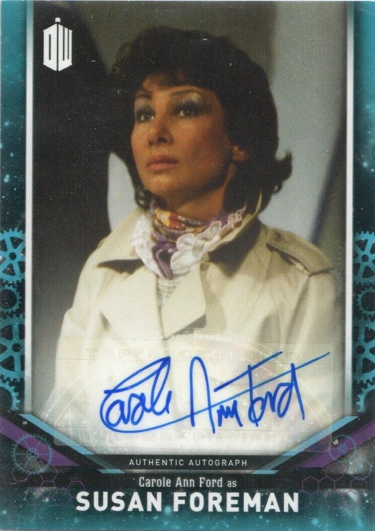 CAROLE ANN FORD Autograph trading card- DOCTOR WHO 2018 Signature Series #3/25