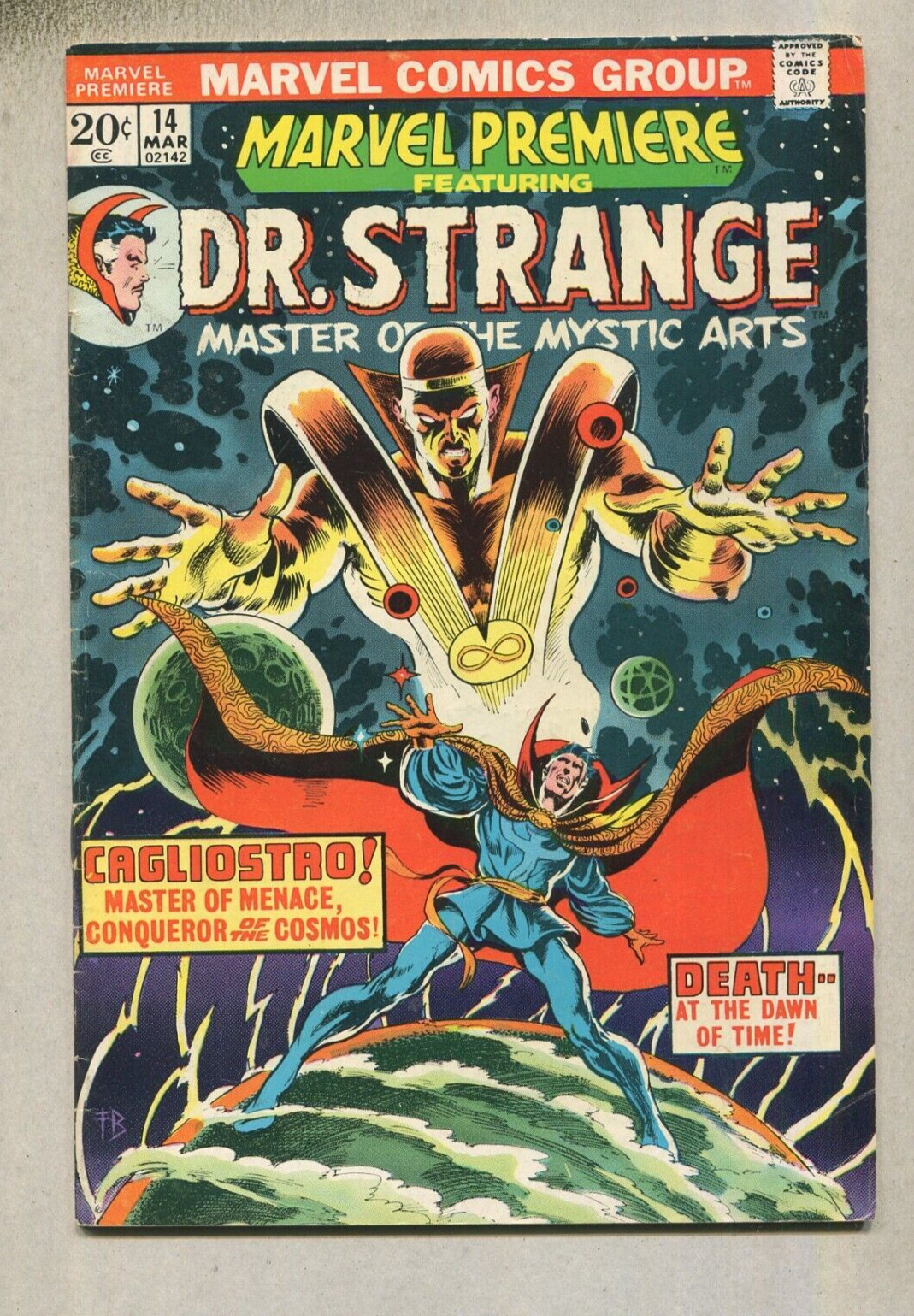 Marvel Premiere: Dr. Strange #14 FN  Cagliostro  Marvel Comics D2