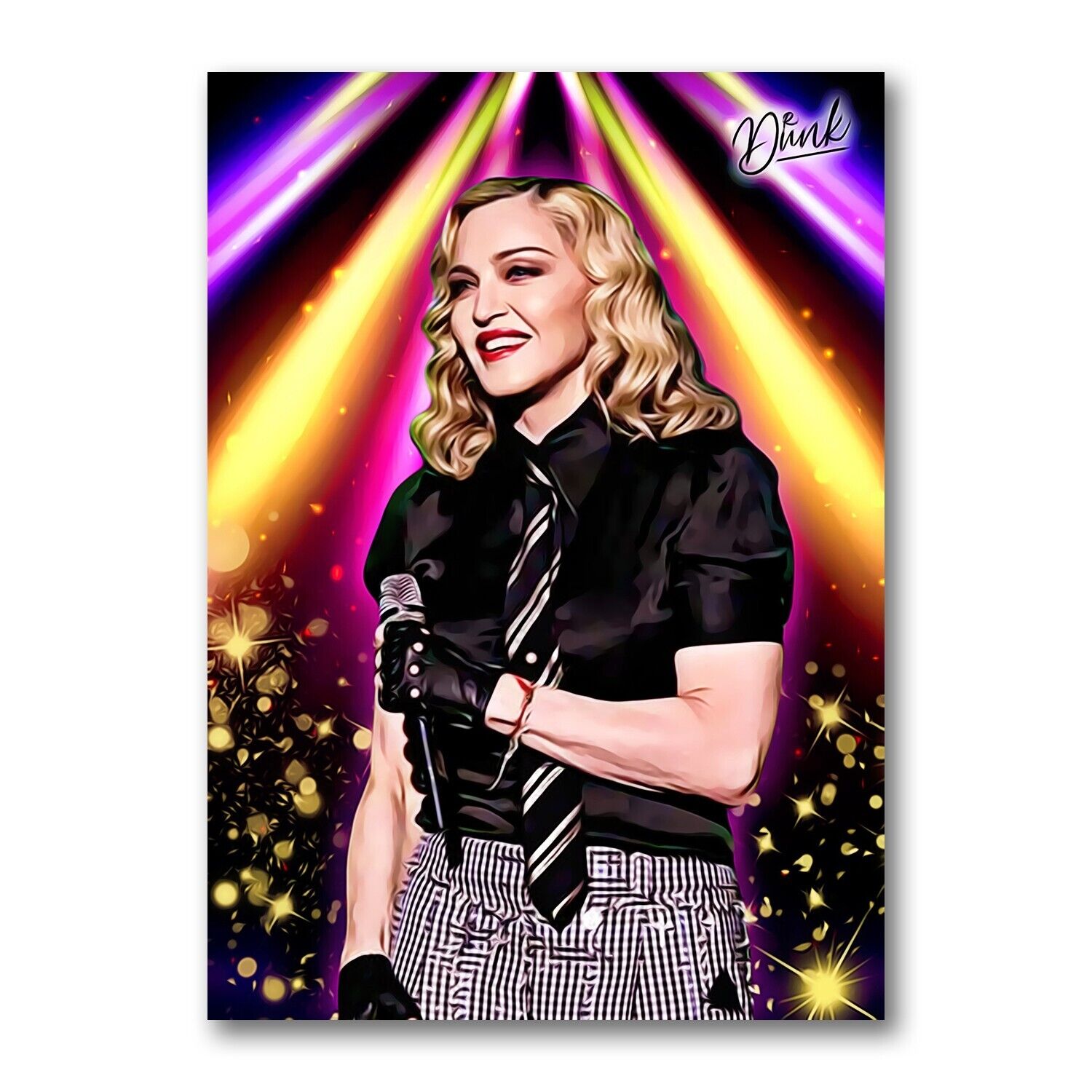 Madonna Headliner Sketch Card Limited 02/30 Dr. Dunk Signed