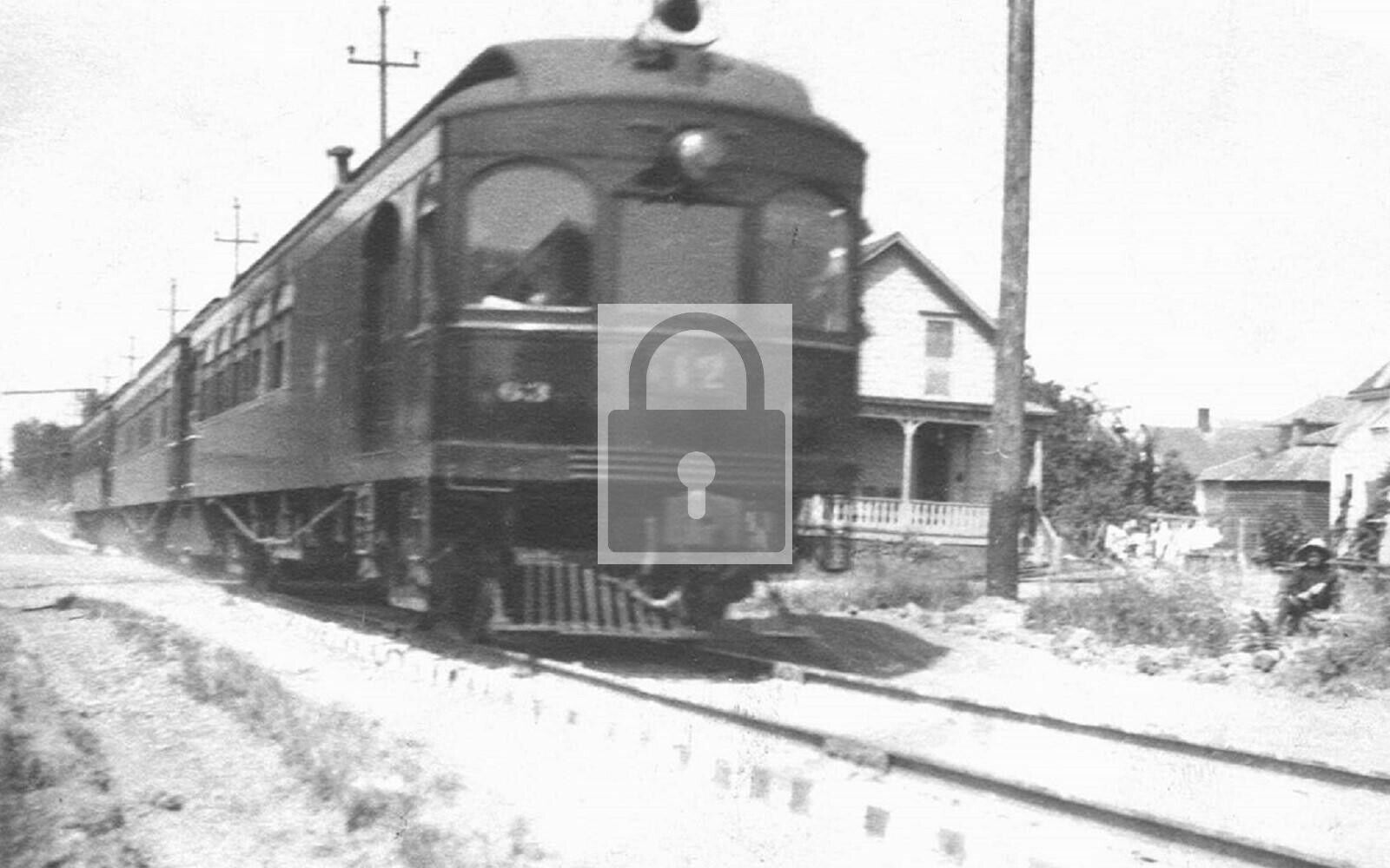 Electric Railroad Train Albany Oregon OR Reprint Postcard