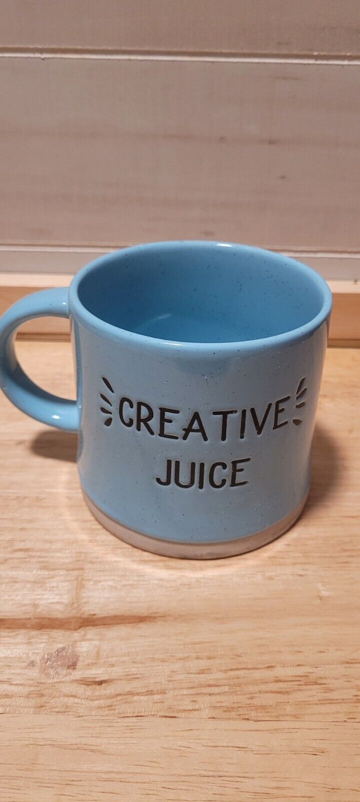 Creative Juice Blue Speckled Coffee Tea Mug Prima Design EUC Artist Gift Crafter