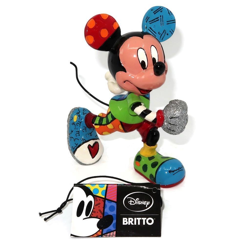Disney Romero Britto Pop Art Mickey Mouse Track & Field Figurine 5 1/2\