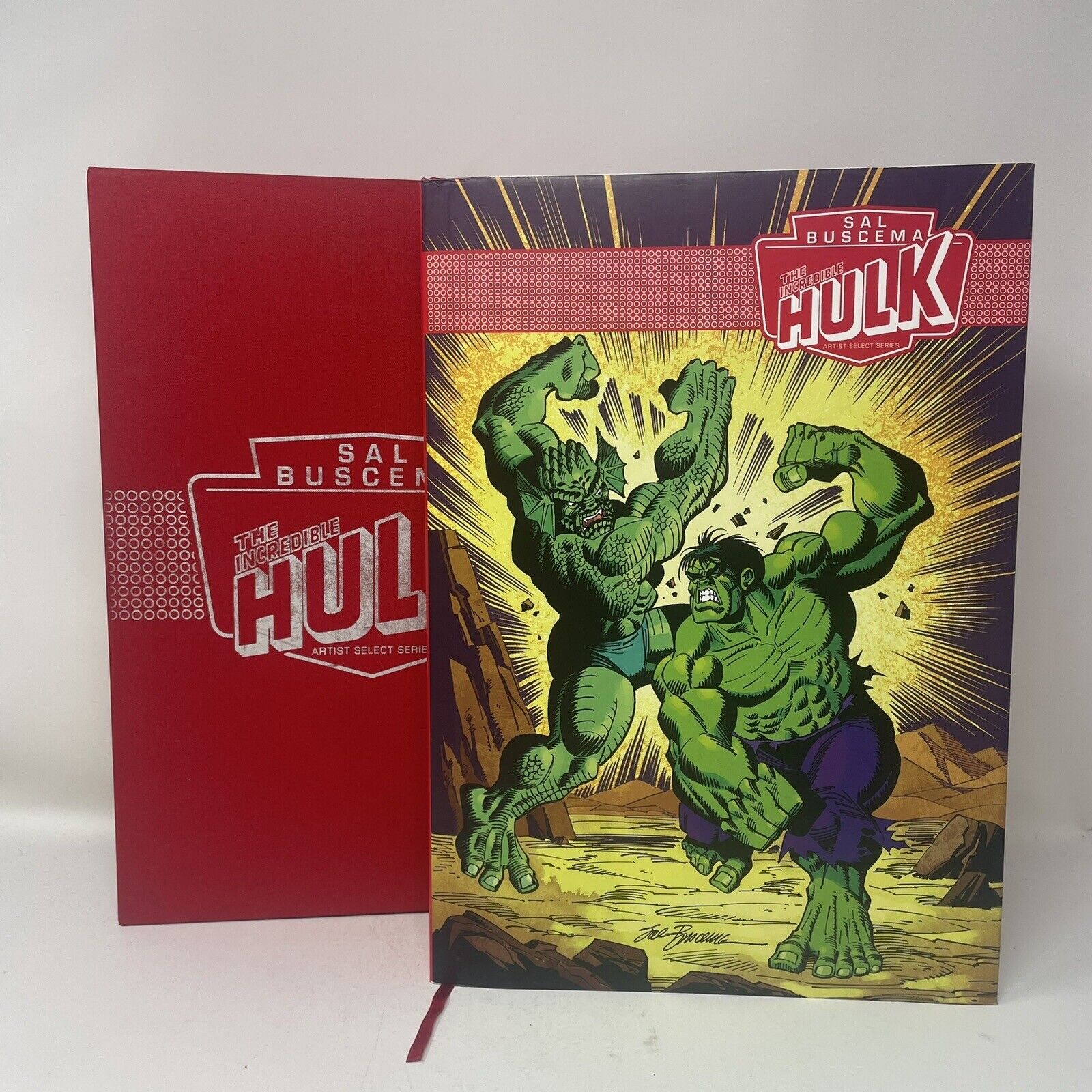 Sal Buscema Incredible Hulk Artist Select Series HC SIGNED A/P 999 Slipcover