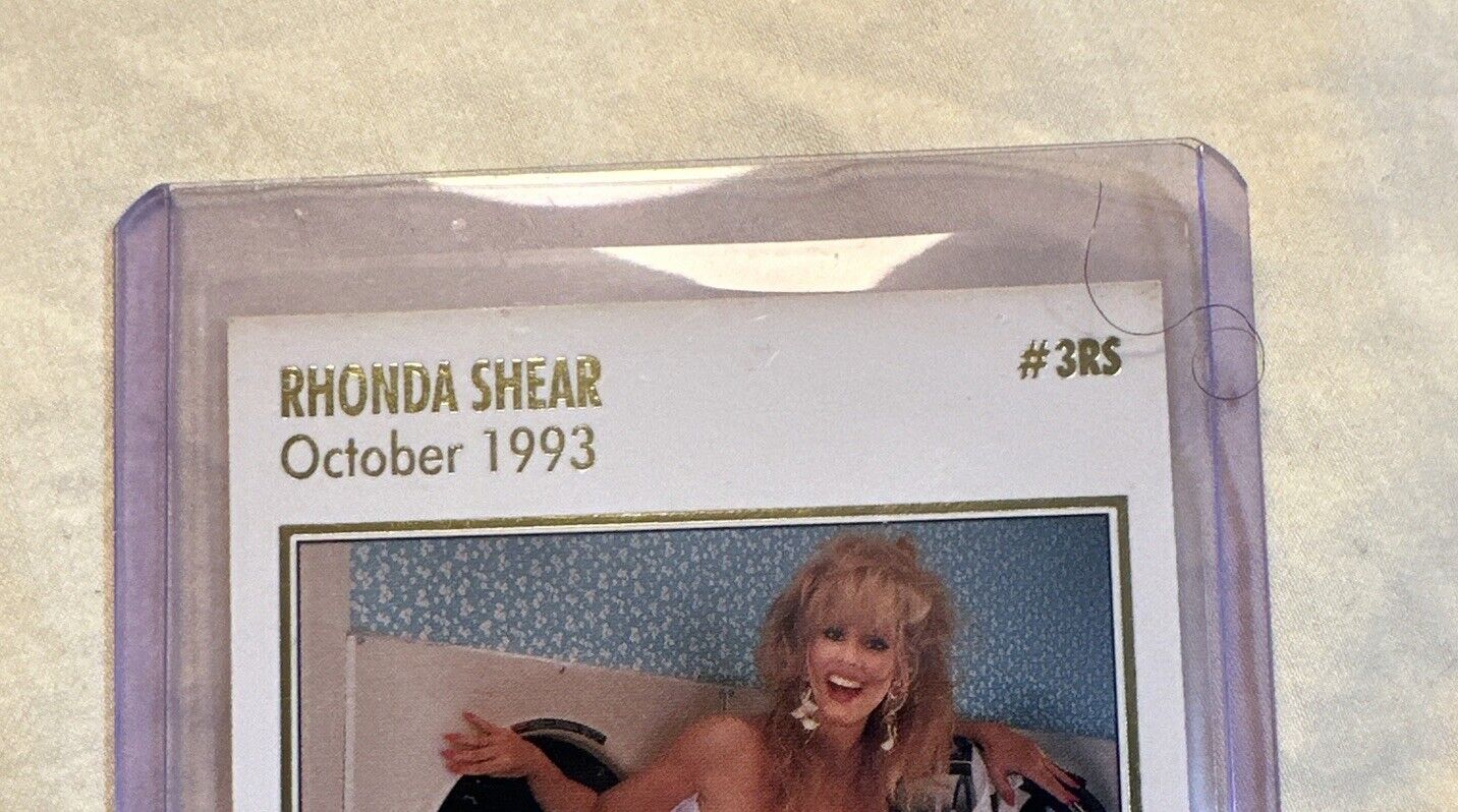 1997 Playboy’s CELEBRITY Authentic Signature Card, Rhonda Shear #3RS-1200/1500