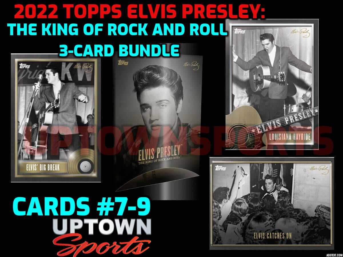 🎸Elvis Presley: The King of Rock and Roll 3-Card Bundle - Cards #7-9 🎸