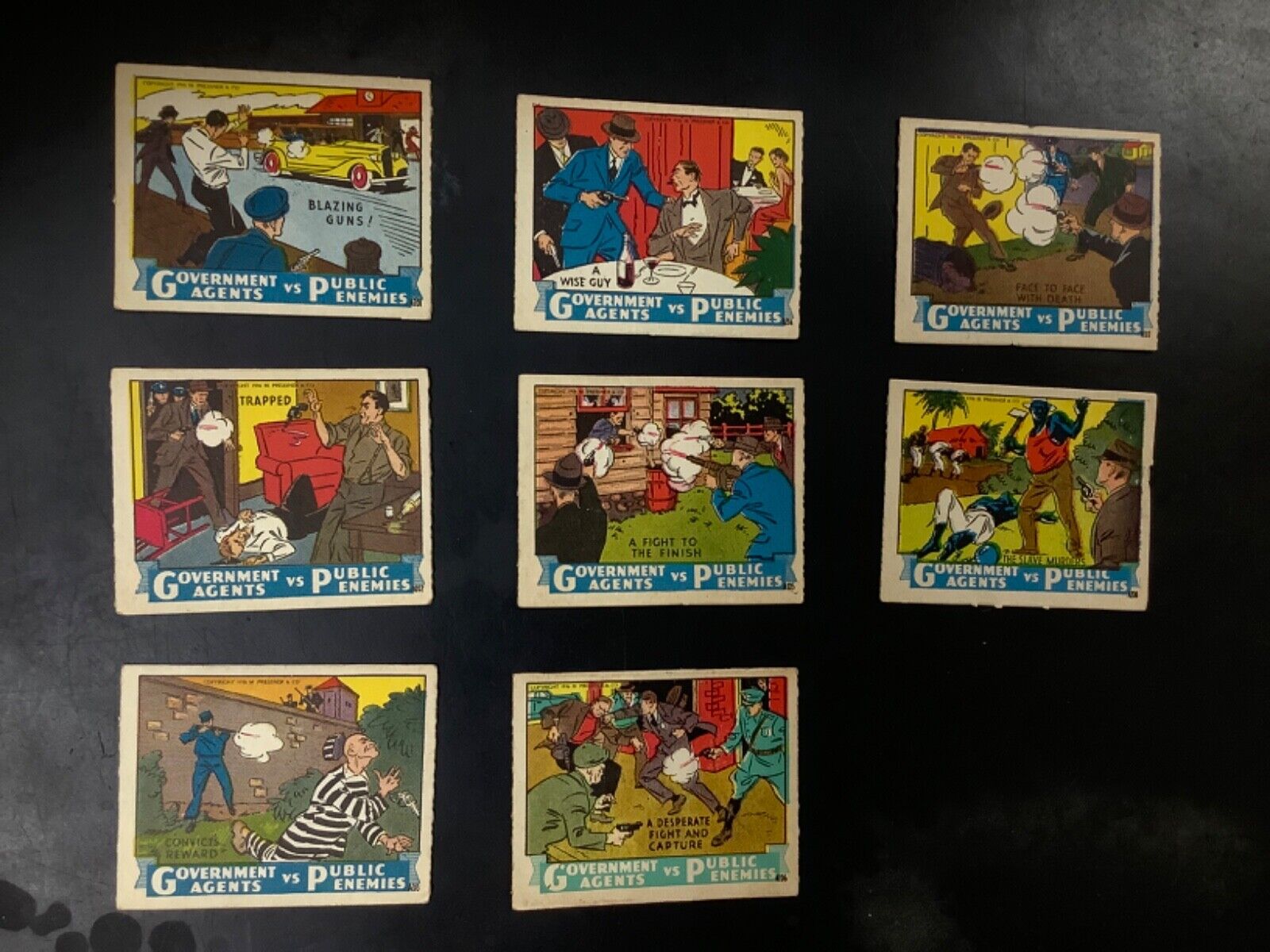 1936 Government Agents Vs Public Enemies Collectible Cards (E) - Comes as is 