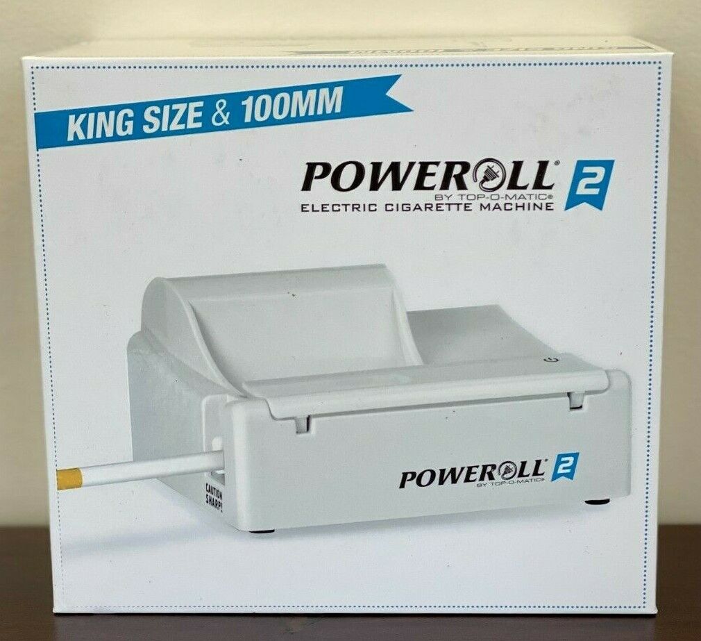 POWEROLL 2 Top-O-Matic Electric Cigarette Machine - King Size & 100mm NEW