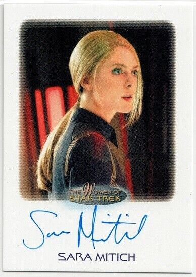 Women of Star Trek A&I - Sara Mitich as Lieutenant Nilsson - Auto Card
