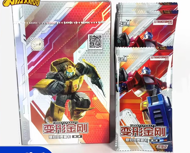 Licensed Hasbro Hobby Box 2023 KAYOU G1 Transformers Series 2 BOX 18 packets