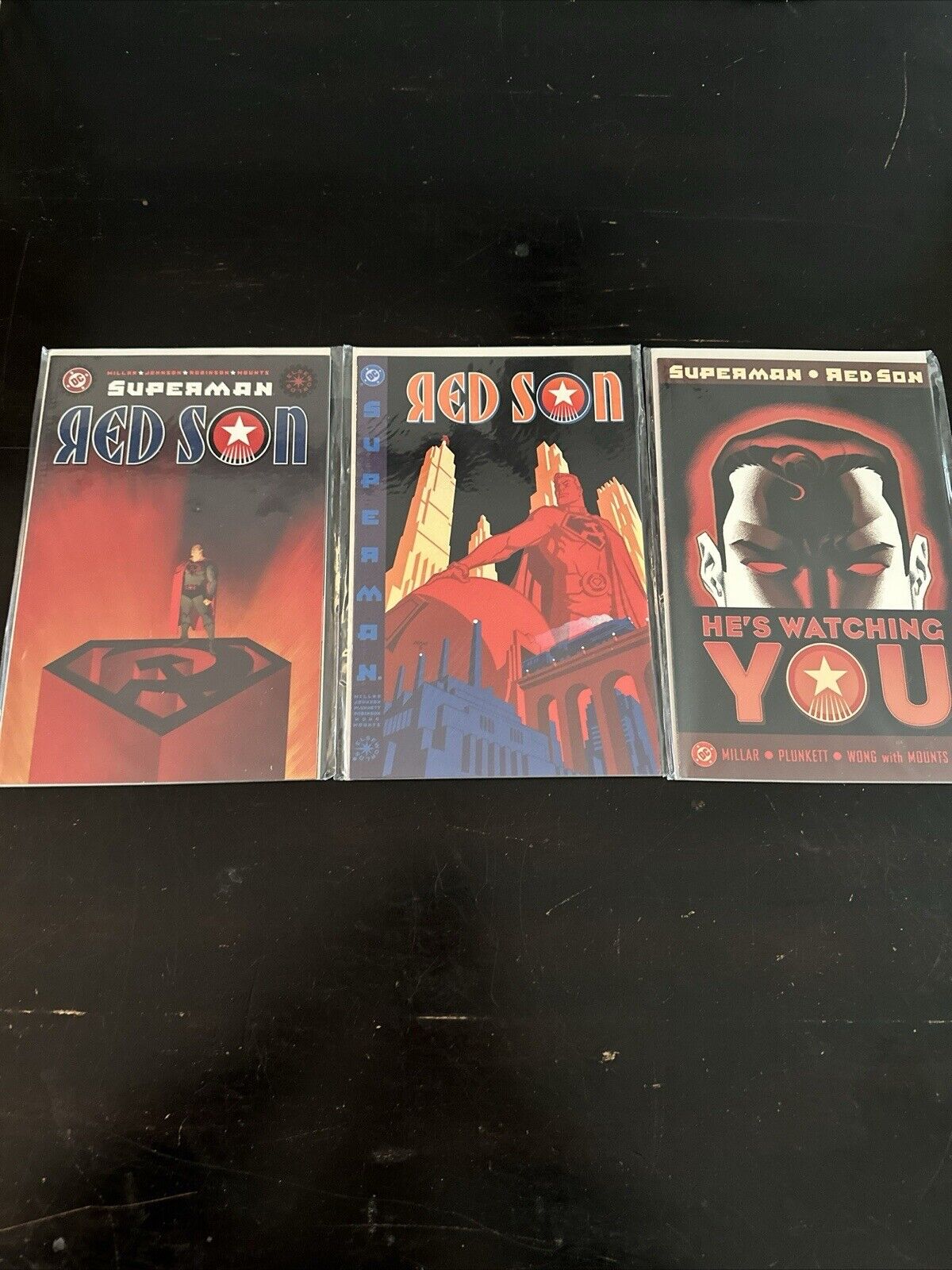 SUPERMAN: RED SON #1-3 1ST PRINTS COMPLETE SET 1 2 3 2003 HOT DC COMICS
