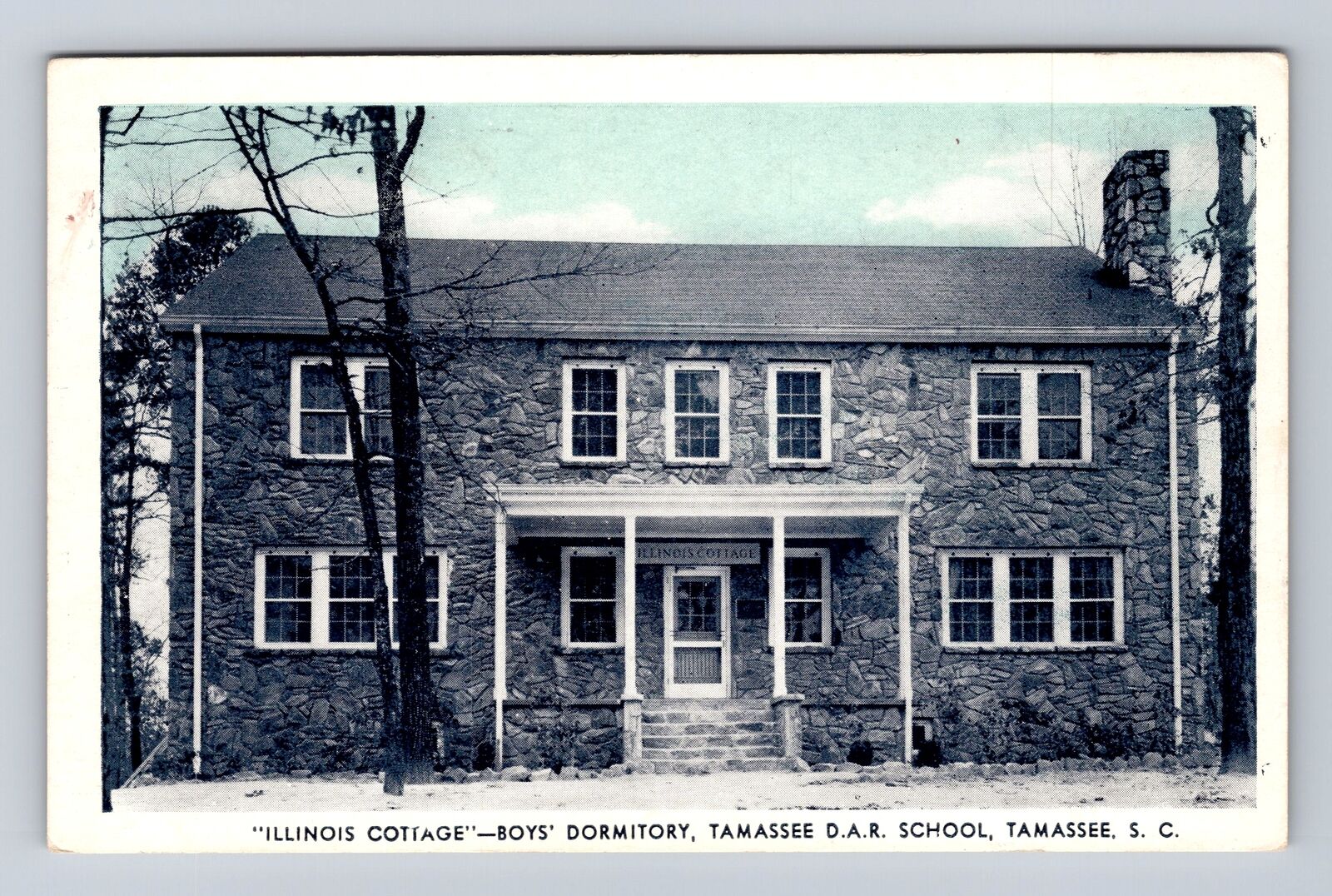Tamassee SC-South Carolina, IL Cottage, Dormitory, DAR School Vintage Postcard