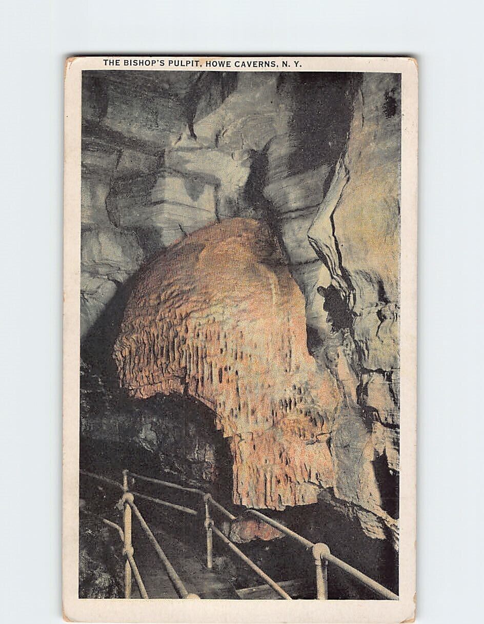 Postcard The Bishop\'s Pulpit Howe Caverns New York USA