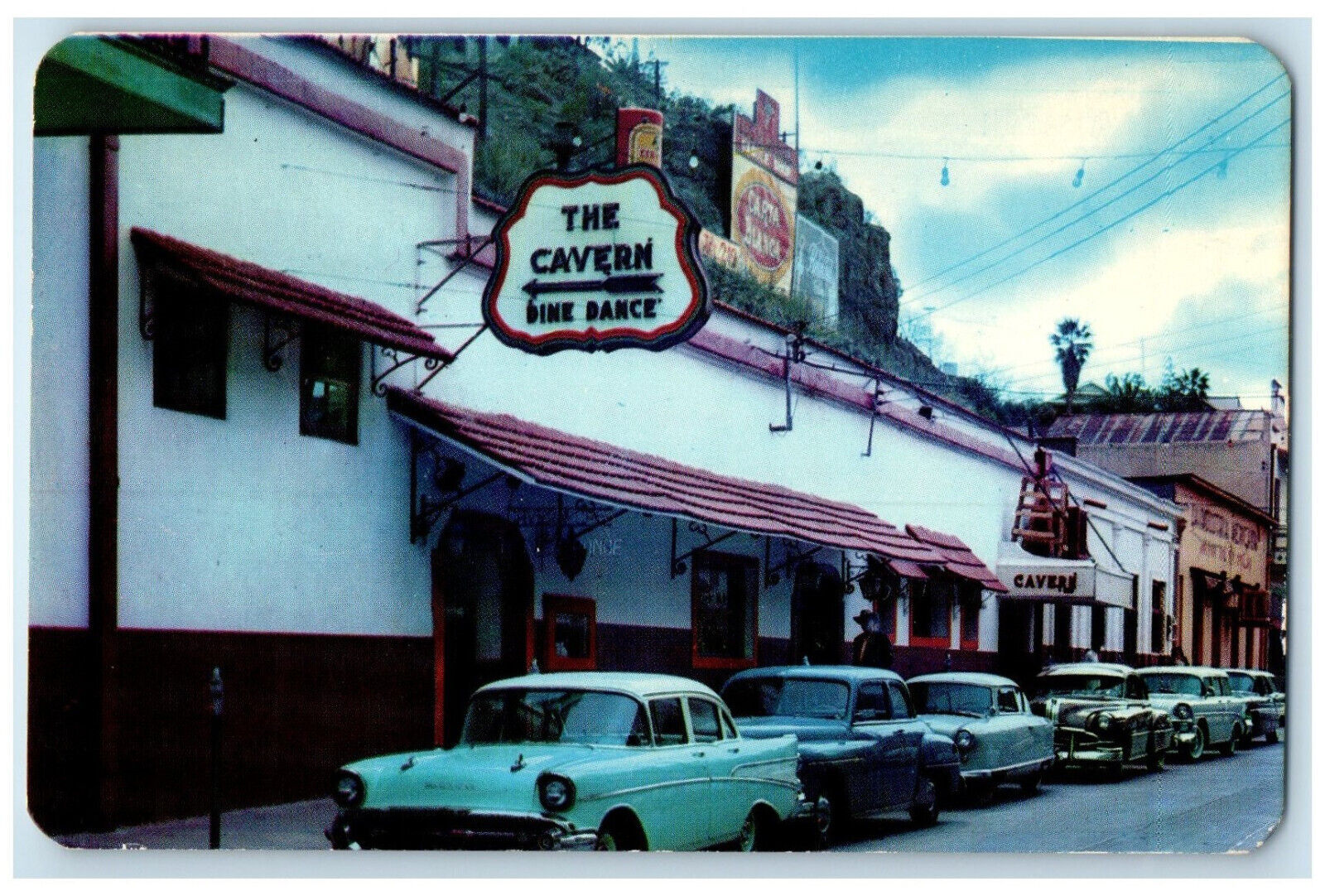 c1950's The Cavern Dine Dance Nogales Sonora Mexico Vintage Postcard