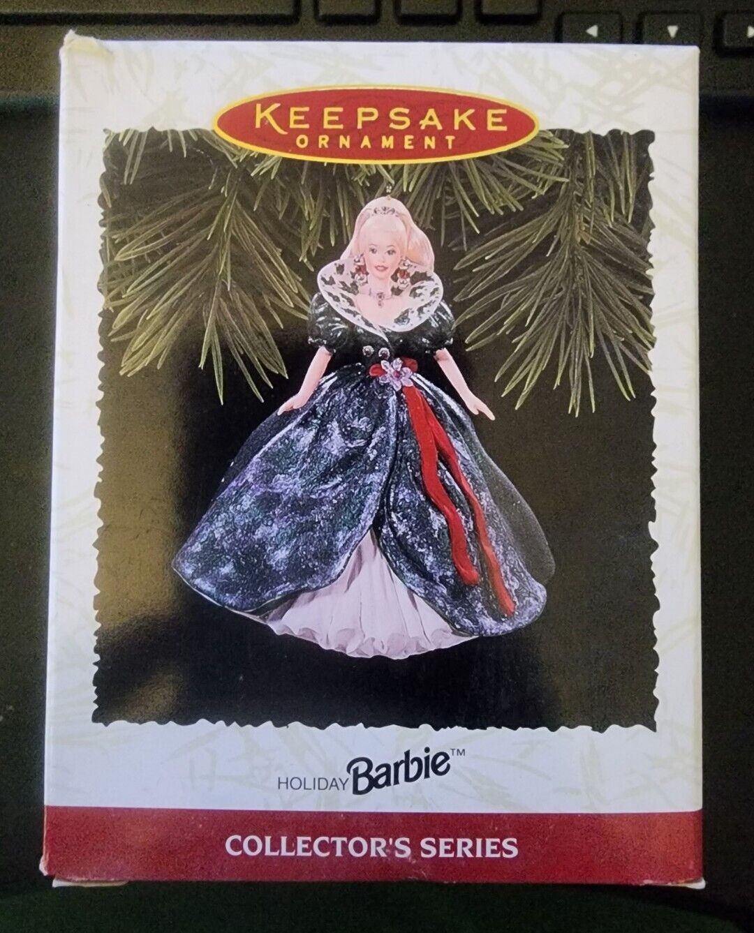 Hallmark Keepsake Christmas Ornament Holiday Barbie 1995 In Box
