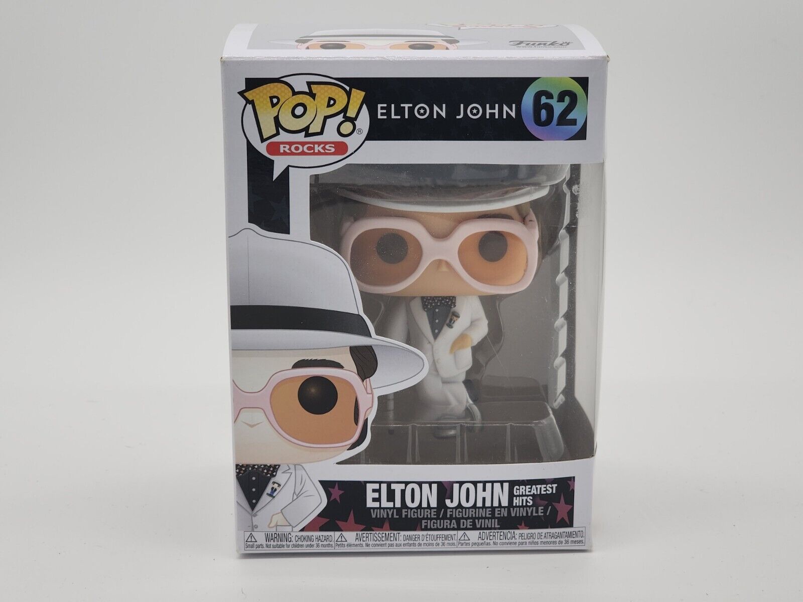 Funko Pop Rocks #62 - Elton John Greatest Hits  - Damaged Box