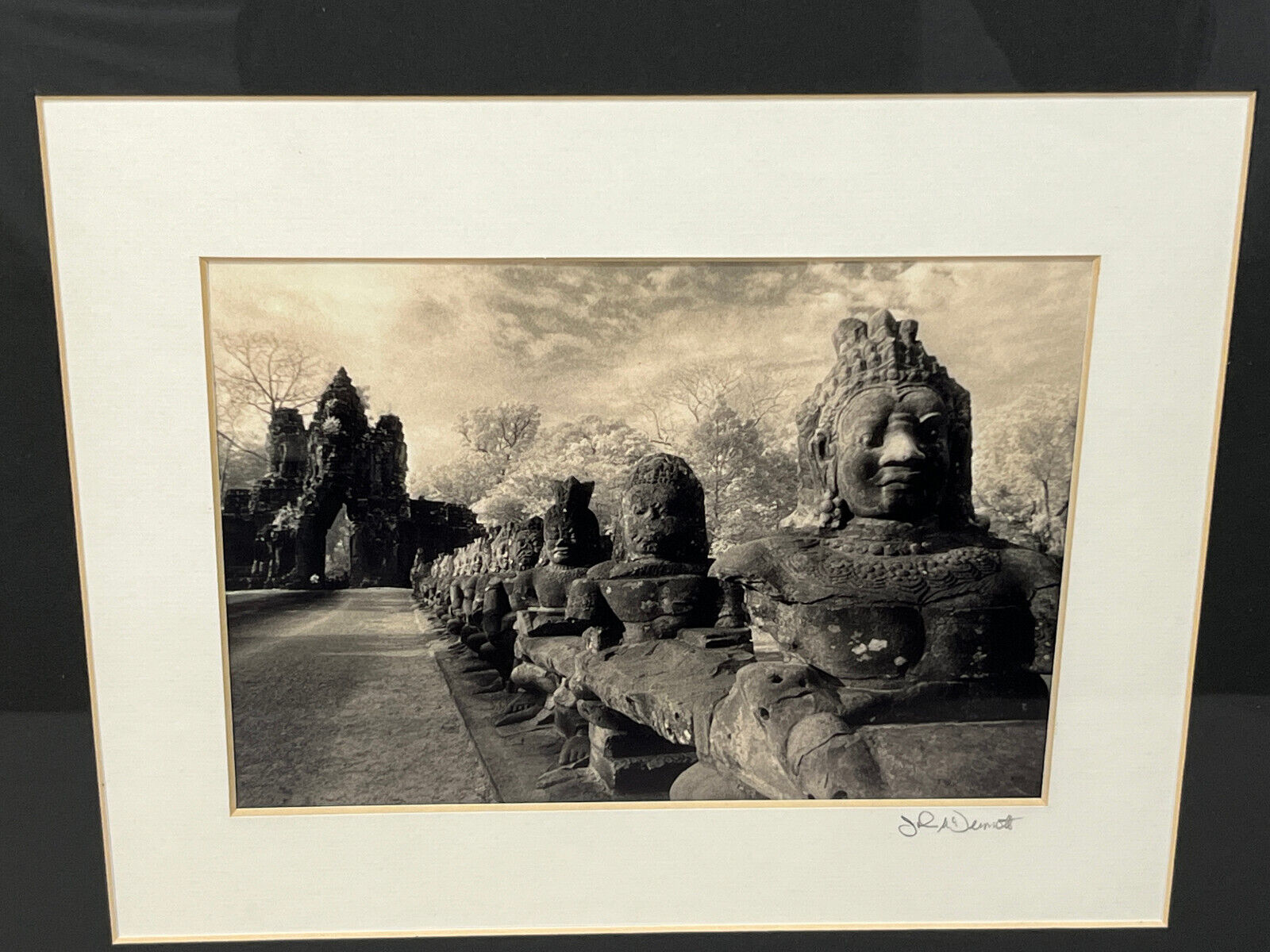 John McDermott Signed Photograph Print Angkor Wat Cambodia  19 ¾” x 17 ¾” (A)
