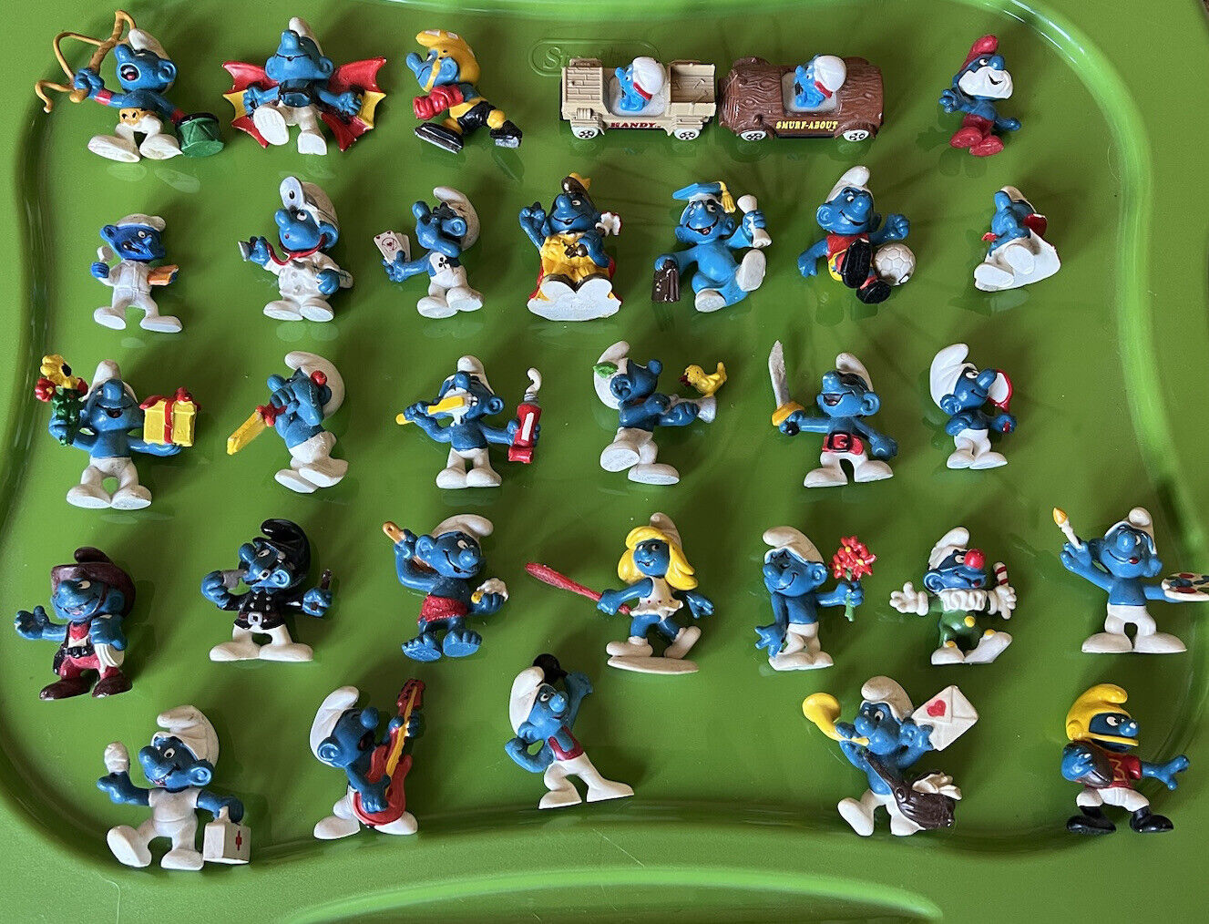 Vintage Smurf & Smurfette Toy Figurines. 31 Total. Rare 70\'s & 80\'s Retro.