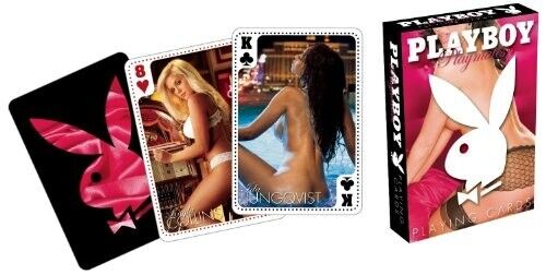 RARE PLAYBOY 2011 Flaming Rabbit Head Playmates Playing Cards Poker Complete Set