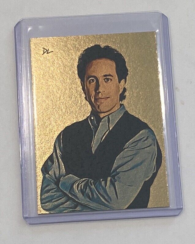 Jerry Seinfeld Gold Plated Limited Artist Signed “Seinfeld” Trading Card 1/1