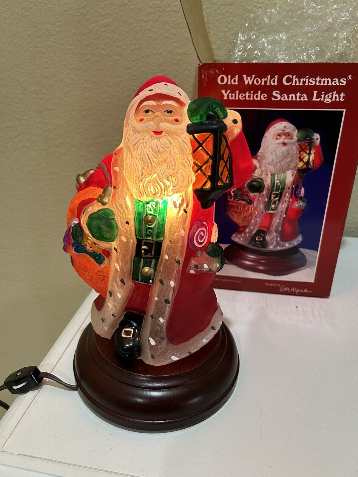 1997 Vintage Santa Christmas Light Figure