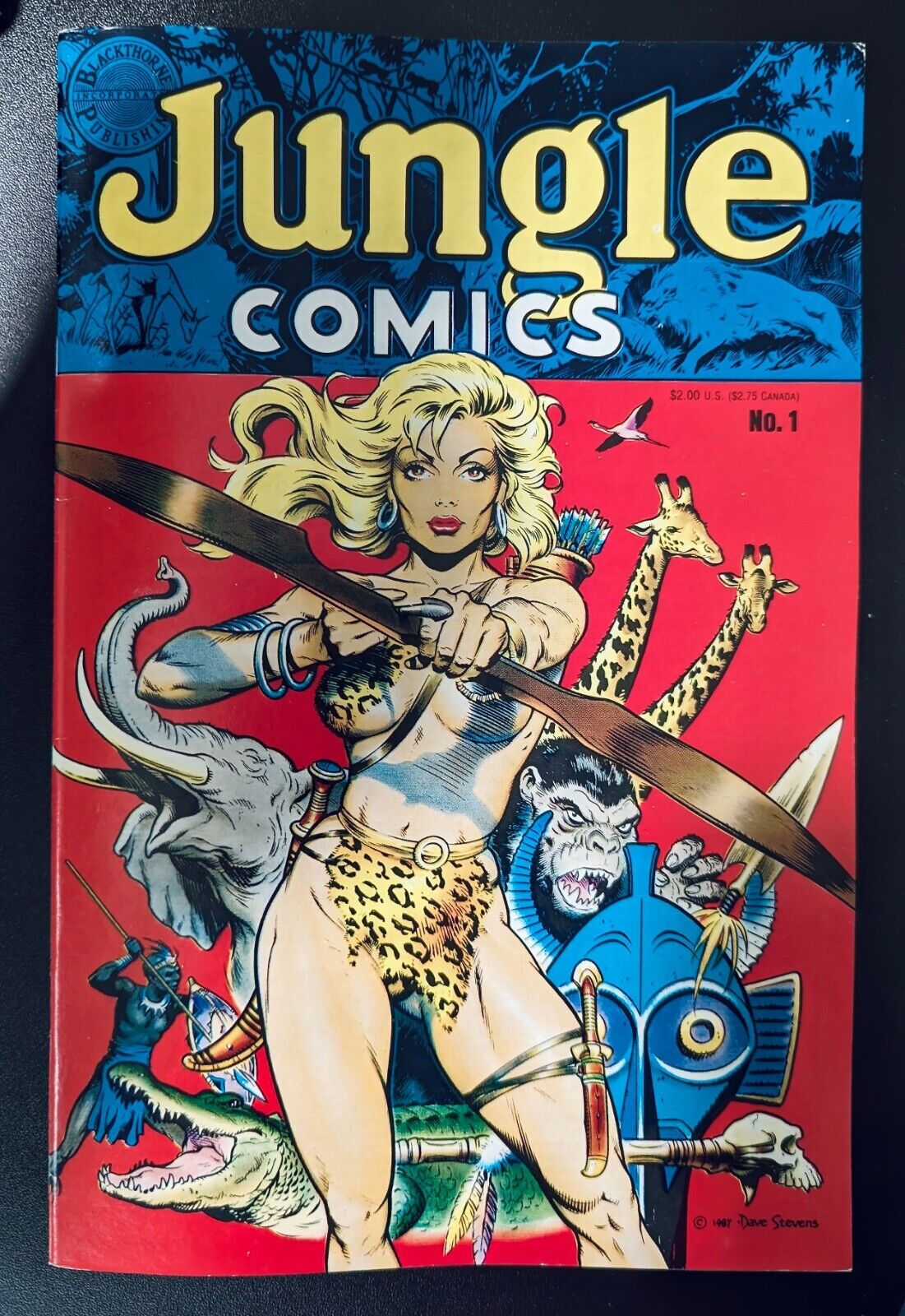 Jungle Comics #1 1988, Blackthorne. Stevens Art. High Grade