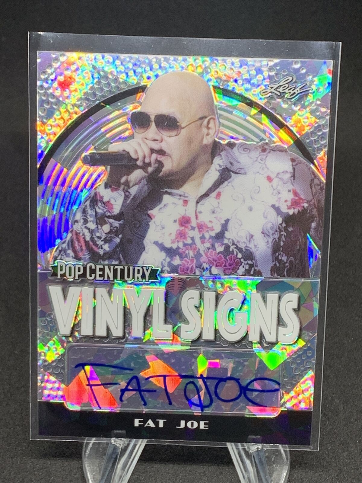 2020 Pop Century Fat Joe autograph card VS-FJ1 Vinyl Signs version - #7/20 🎧
