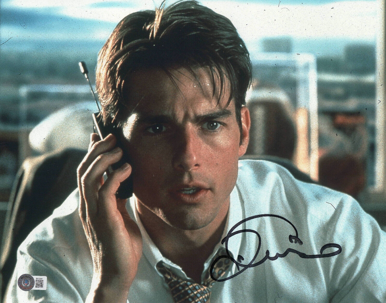 TOM CRUISE SIGNED AUTOGRAPH JERRY MAGUIRE 11X14 PHOTO BECKETT BAS