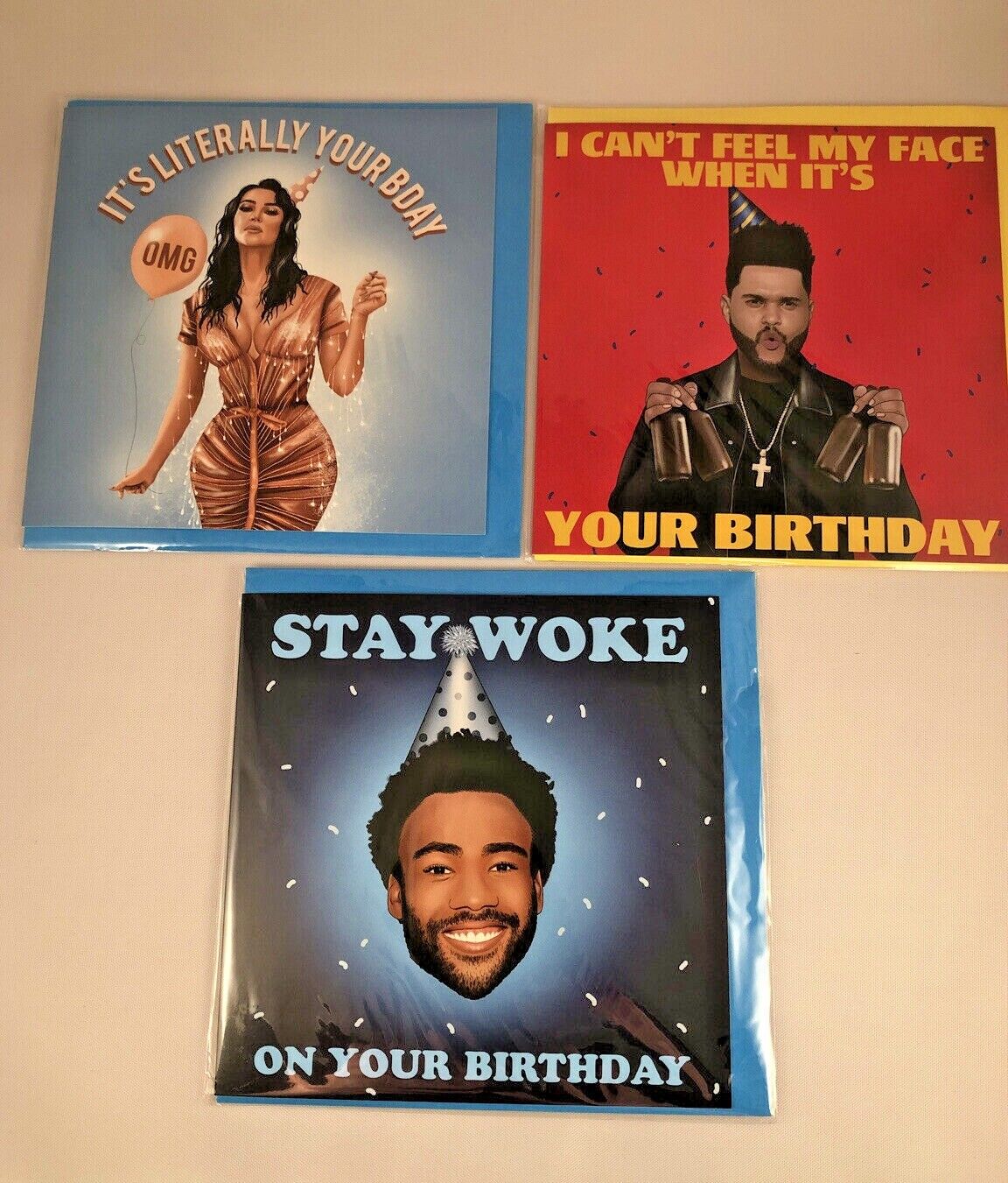 CHILDISH GAMBINO "Stay Woke on your Birthday" Blank Birthday Card 
