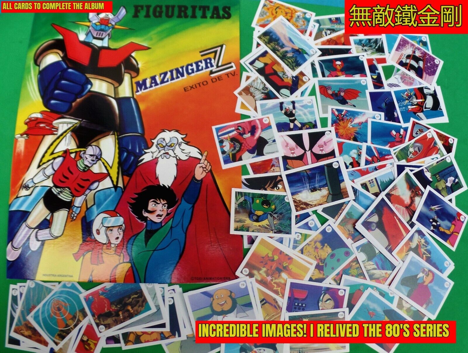 Mazinger Z  1984 Nostalgic Album and all the cards to complete it .For Collector