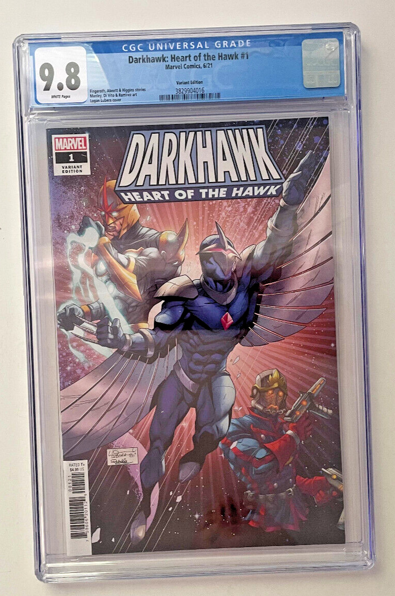 Darkhawk Heart of the Hawk #1 CGC 9.8 Variant Marvel Comic Book 2021 Inhyuk Lee