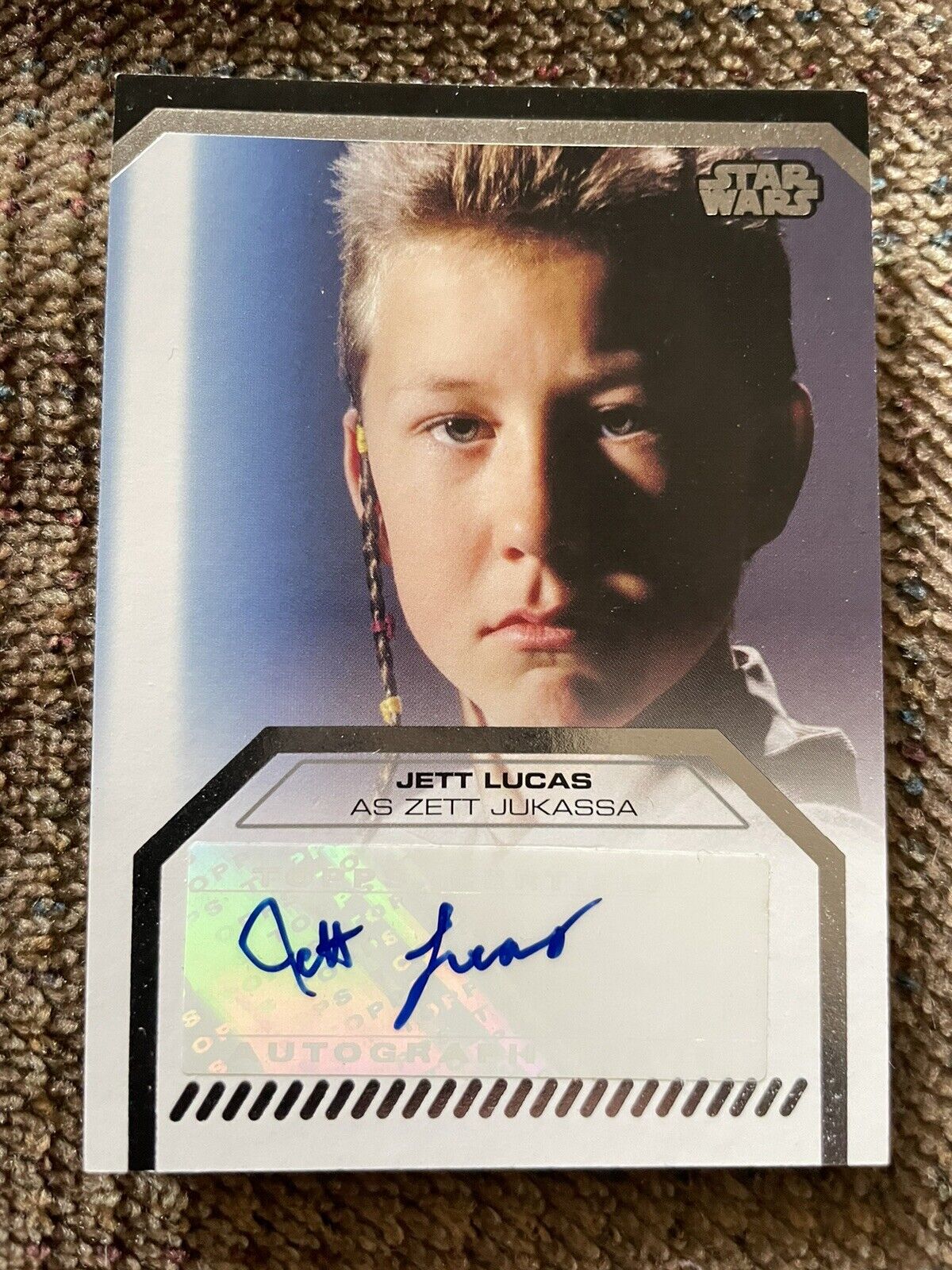 Star Wars Zett Jukassa Autographed Tops Card Rare
