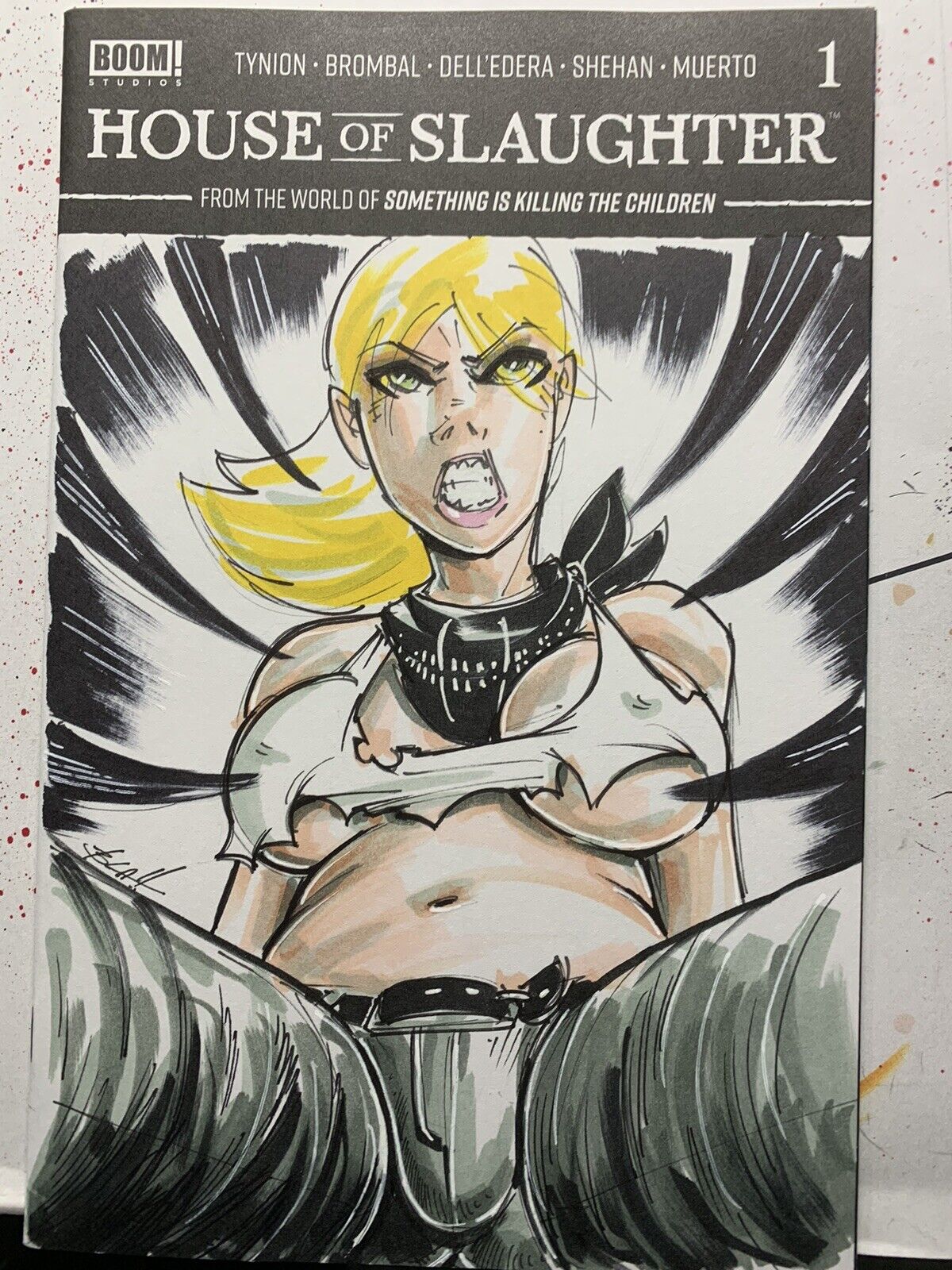 House Of Slaughter 1 Original Sketch Cover Variant Erica